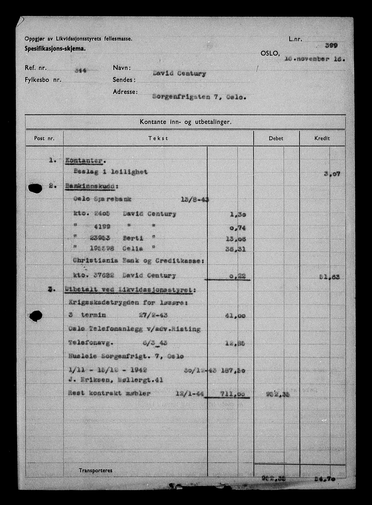 Justisdepartementet, Tilbakeføringskontoret for inndratte formuer, AV/RA-S-1564/H/Hc/Hcc/L0928: --, 1945-1947, s. 120