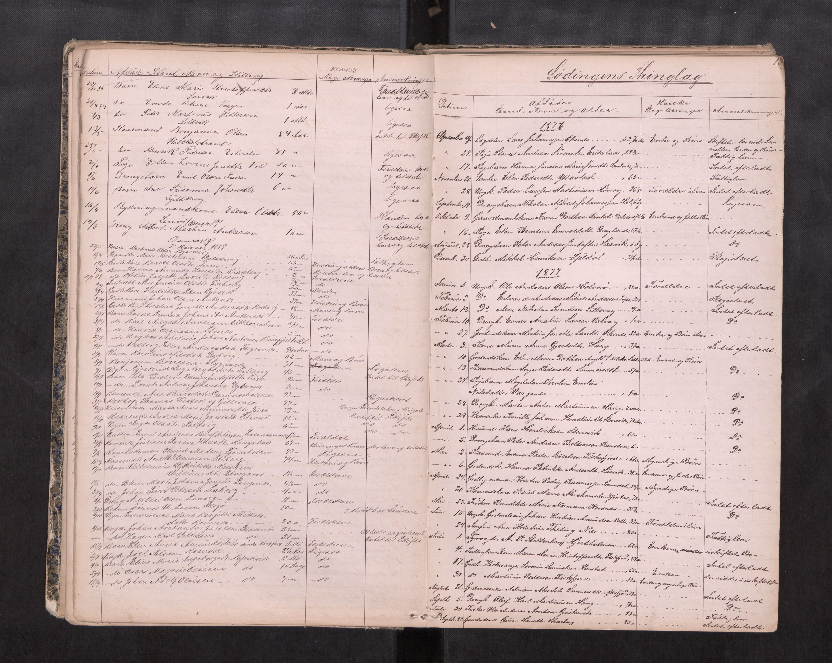 Salten sorenskriveri, AV/SAT-A-4578/1/3/3L/L0002: Dødsfallprotokoll, 1878-1888, s. 13