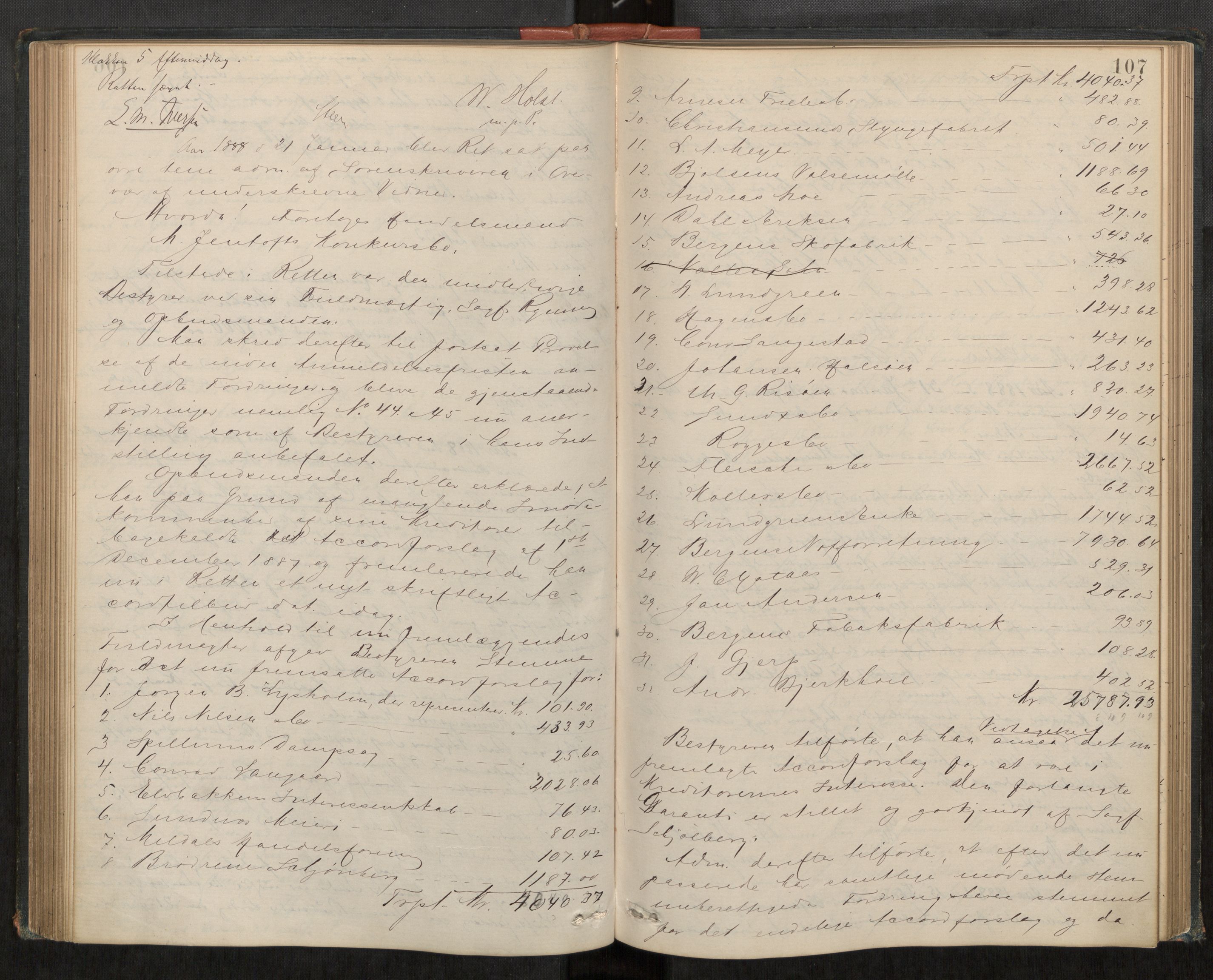 Lofoten sorenskriveri, AV/SAT-A-0017/1/3/3B/L0002: Skifteforhandlings-protokoll, 1884-1891, s. 107