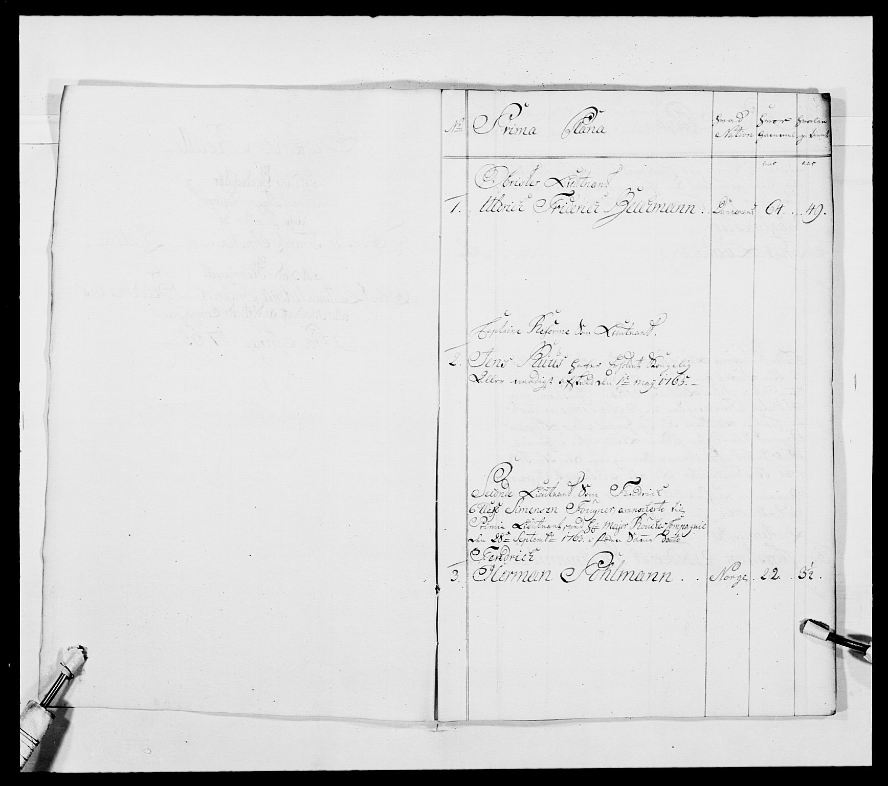 Kommanderende general (KG I) med Det norske krigsdirektorium, RA/EA-5419/E/Ea/L0480: 3. Sønnafjelske dragonregiment, 1765-1767, s. 319