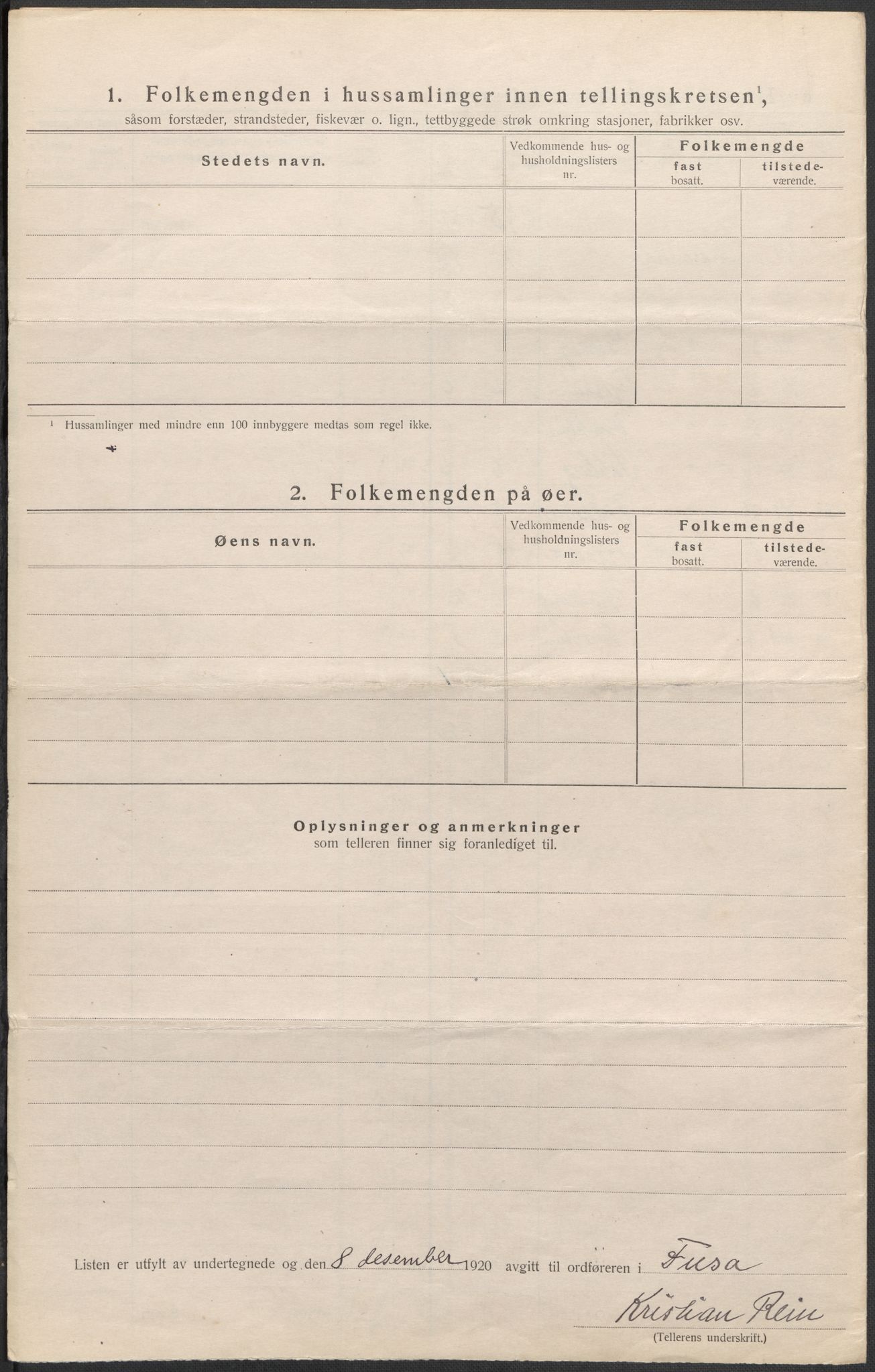 SAB, Folketelling 1920 for 1241 Fusa herred, 1920, s. 21