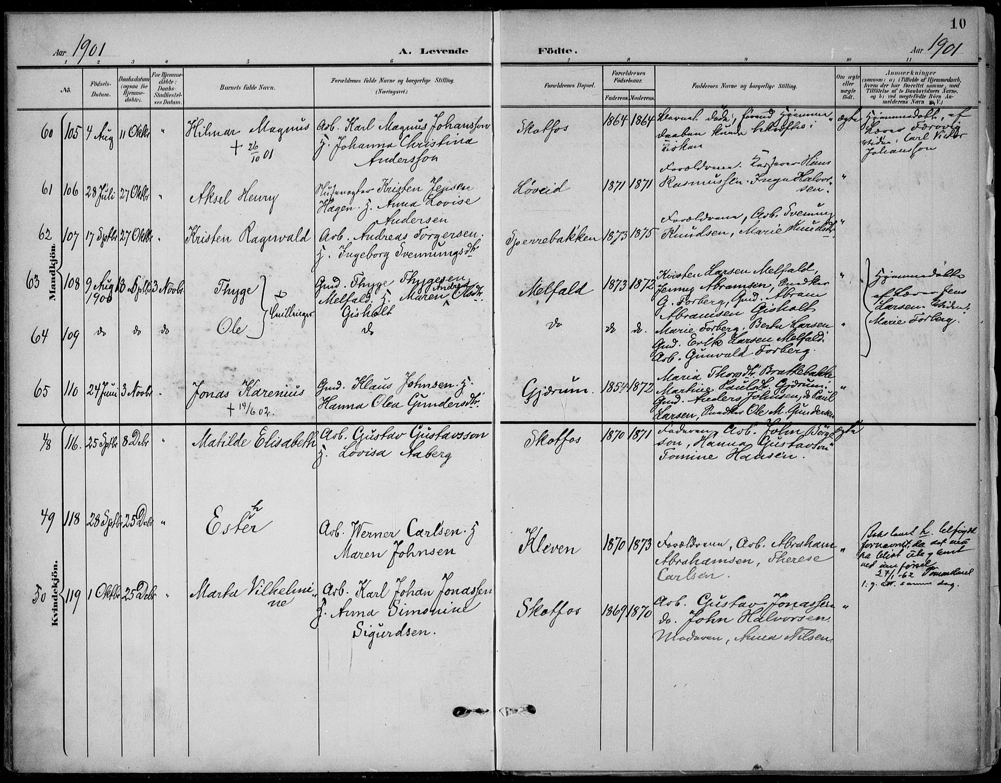 Solum kirkebøker, AV/SAKO-A-306/F/Fb/L0003: Ministerialbok nr. II 3, 1901-1912, s. 10