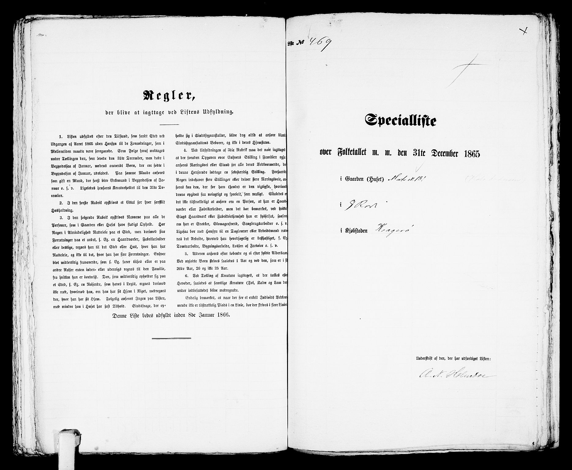 RA, Folketelling 1865 for 0801B Kragerø prestegjeld, Kragerø kjøpstad, 1865, s. 954