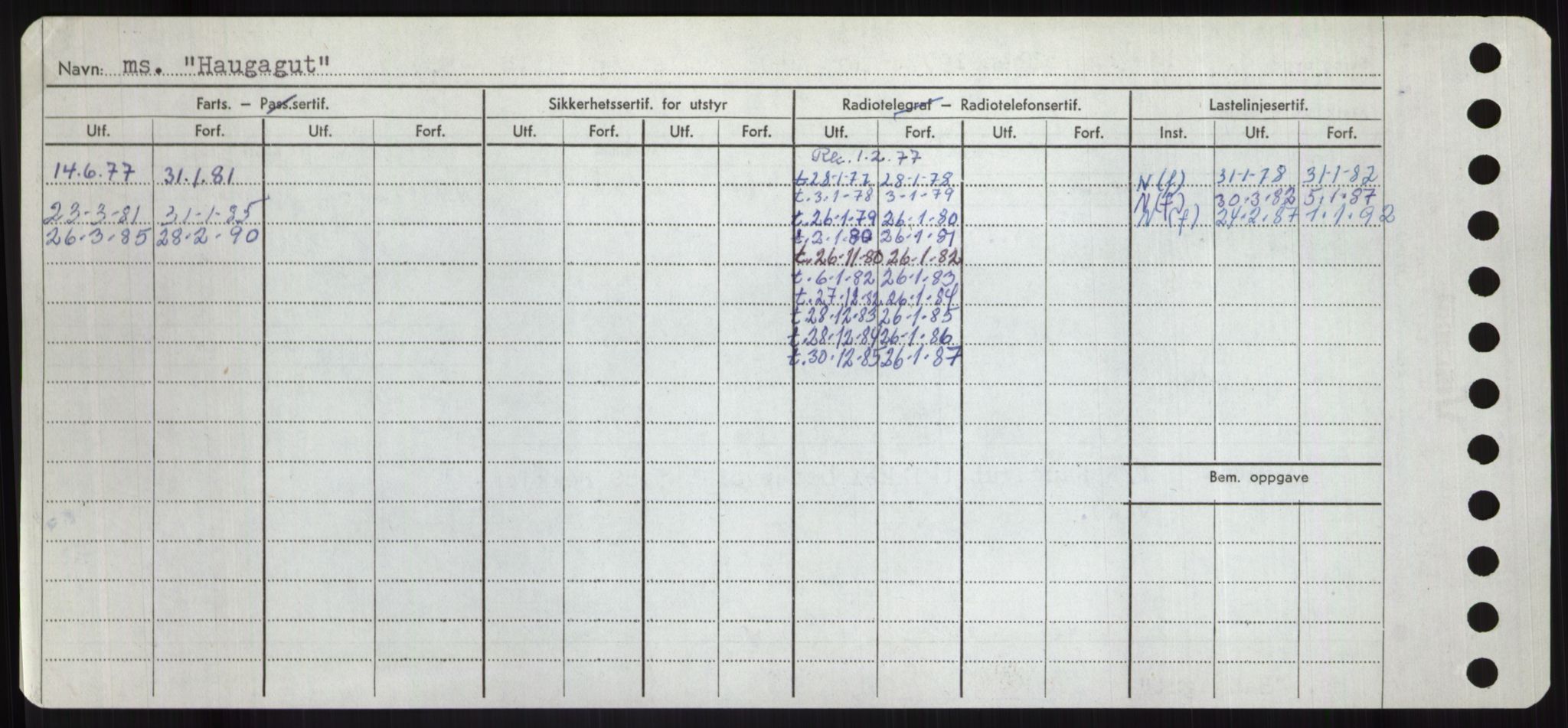 Sjøfartsdirektoratet med forløpere, Skipsmålingen, RA/S-1627/H/Hd/L0014: Fartøy, H-Havl, s. 386