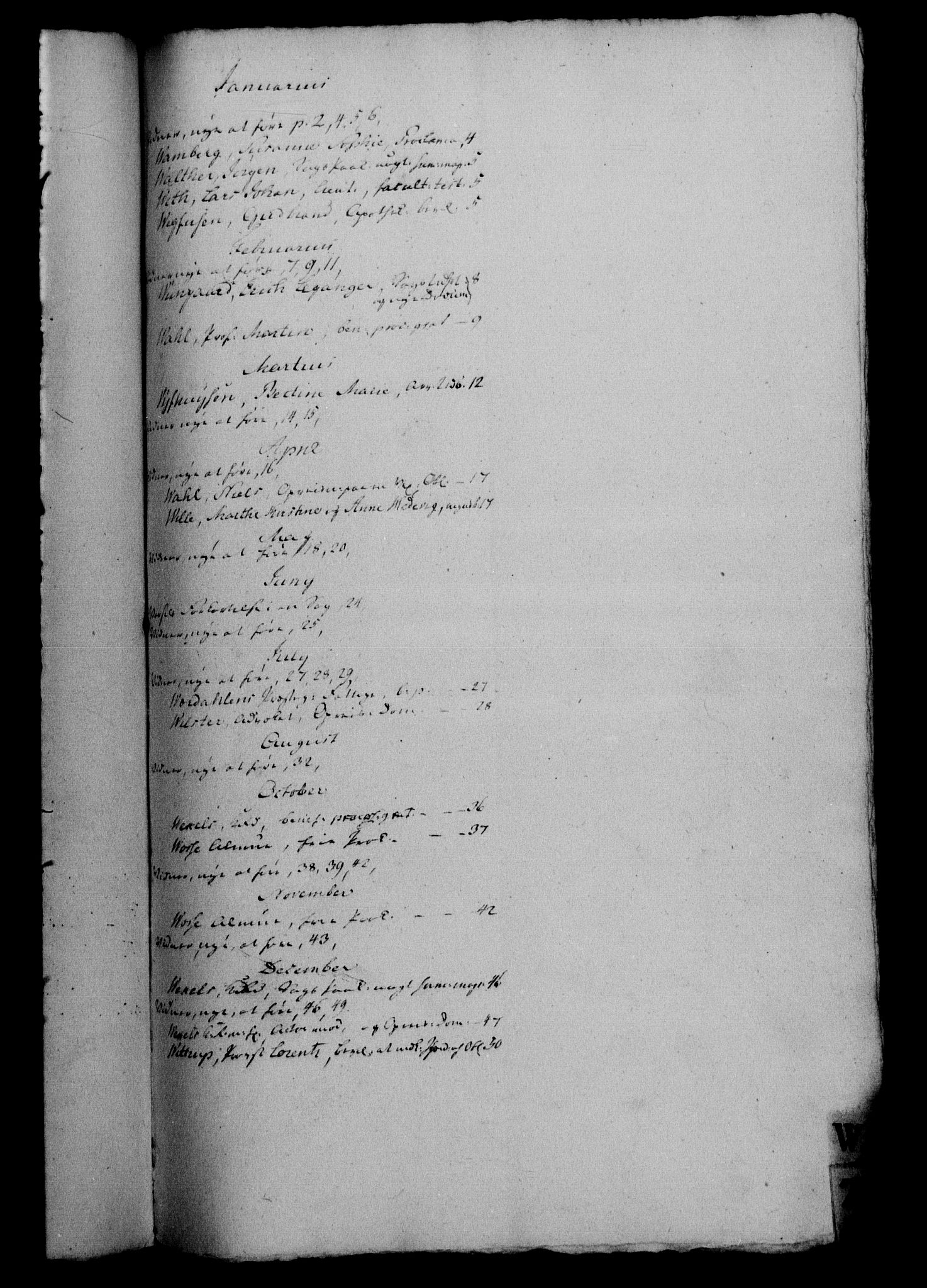 Danske Kanselli 1800-1814, RA/EA-3024/H/Hf/Hfb/Hfbc/L0002: Underskrivelsesbok m. register, 1801