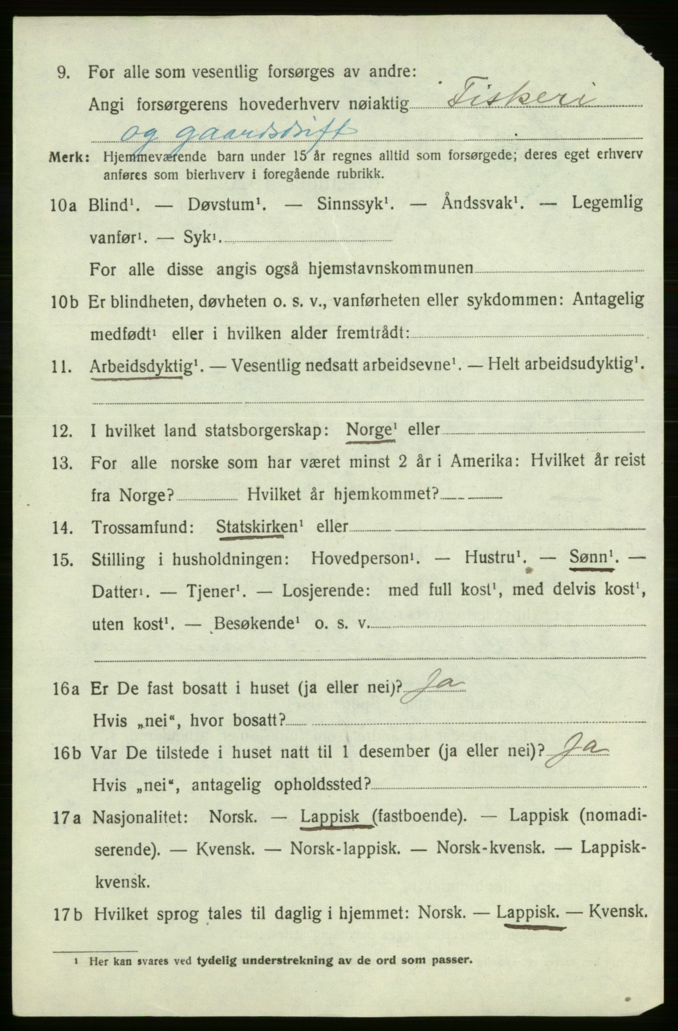 SATØ, Folketelling 1920 for 2017 Kvalsund herred, 1920, s. 963