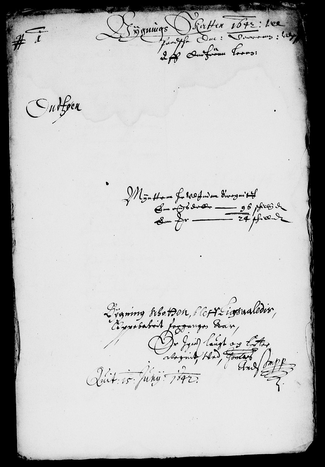 Rentekammeret inntil 1814, Reviderte regnskaper, Lensregnskaper, AV/RA-EA-5023/R/Rb/Rbe/L0002: Onsøy len, 1615-1650