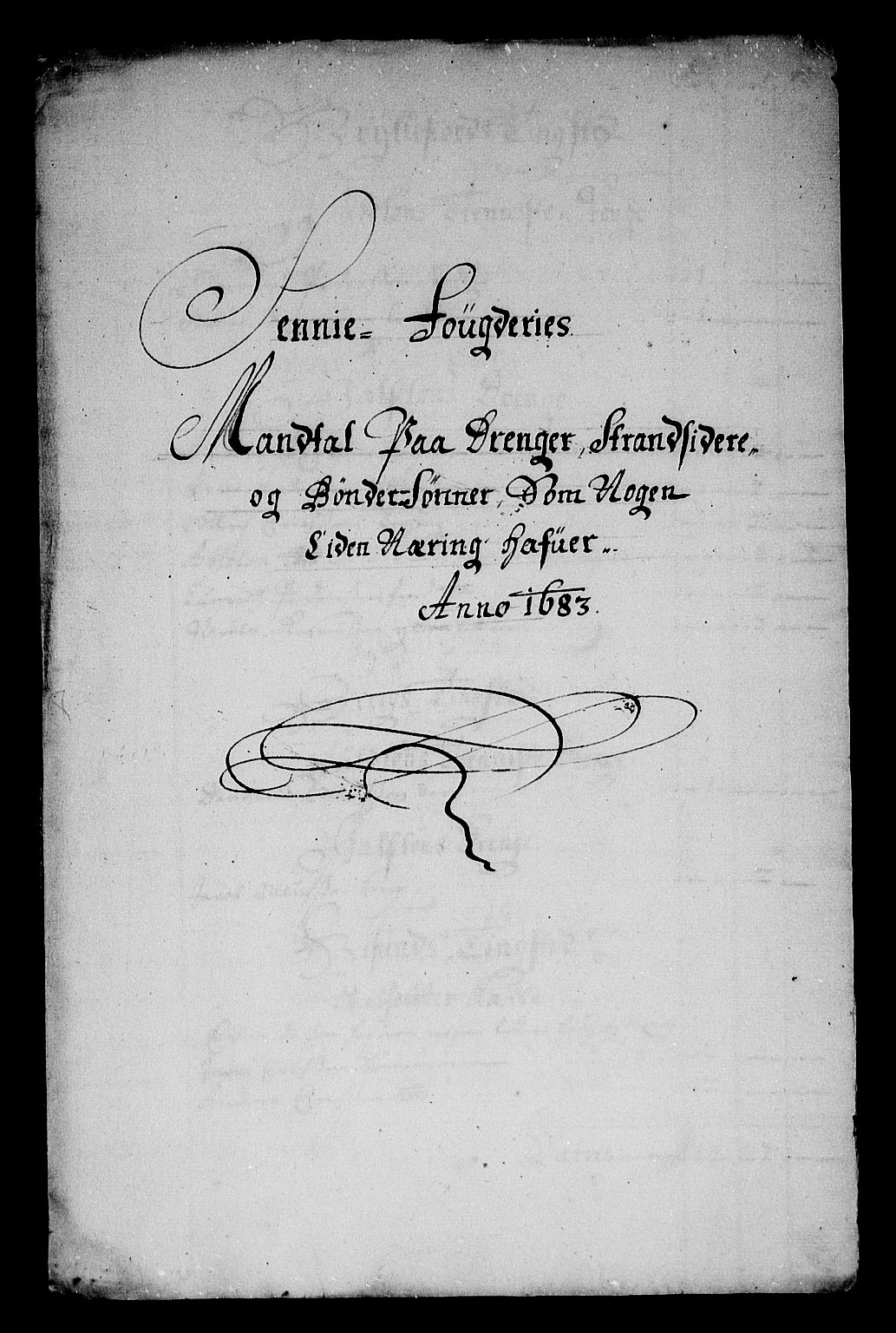 Rentekammeret inntil 1814, Reviderte regnskaper, Stiftamtstueregnskaper, Trondheim stiftamt og Nordland amt, AV/RA-EA-6044/R/Rg/L0074: Trondheim stiftamt og Nordland amt, 1683