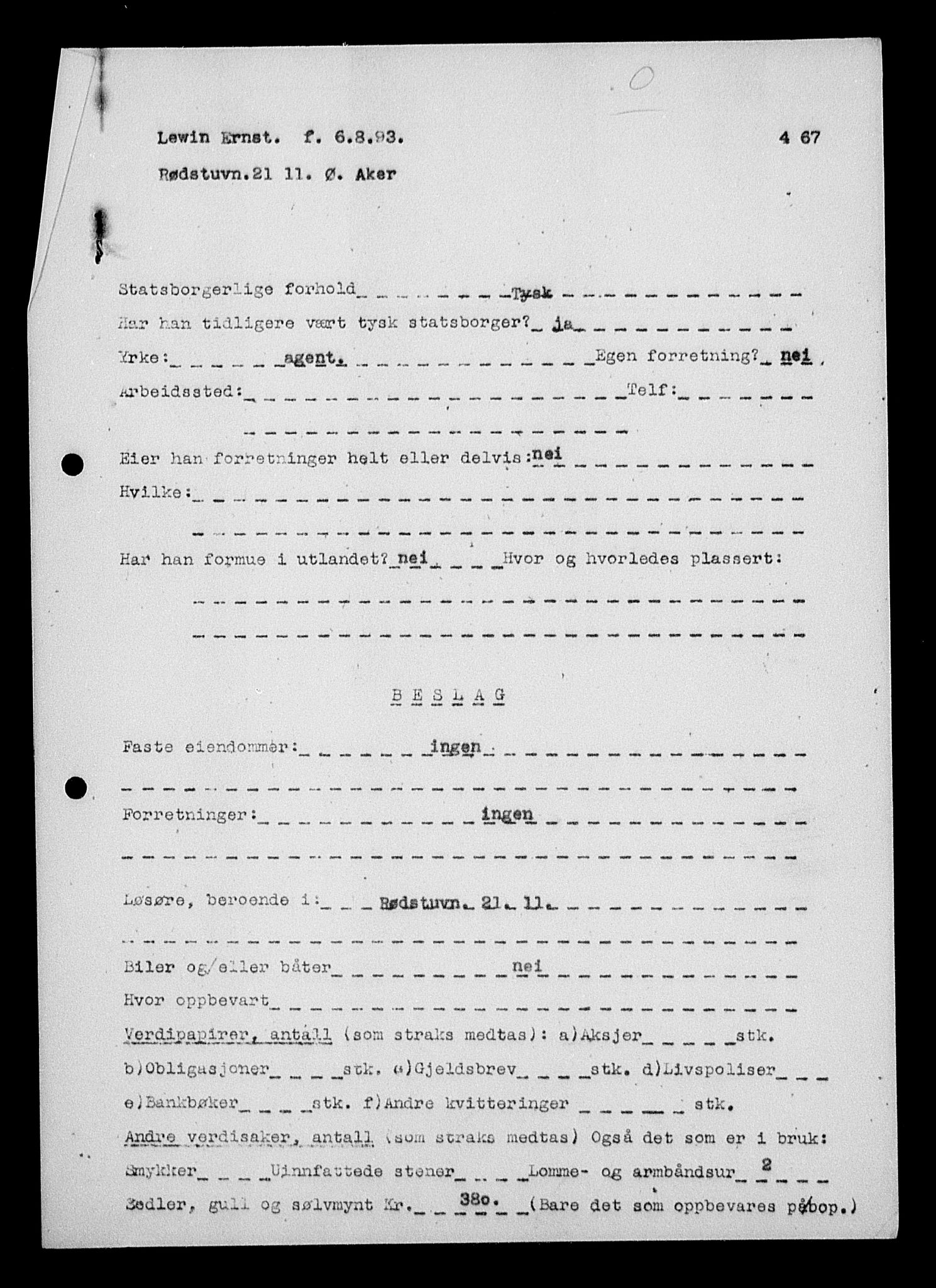 Justisdepartementet, Tilbakeføringskontoret for inndratte formuer, RA/S-1564/H/Hc/Hcc/L0957: --, 1945-1947, s. 155