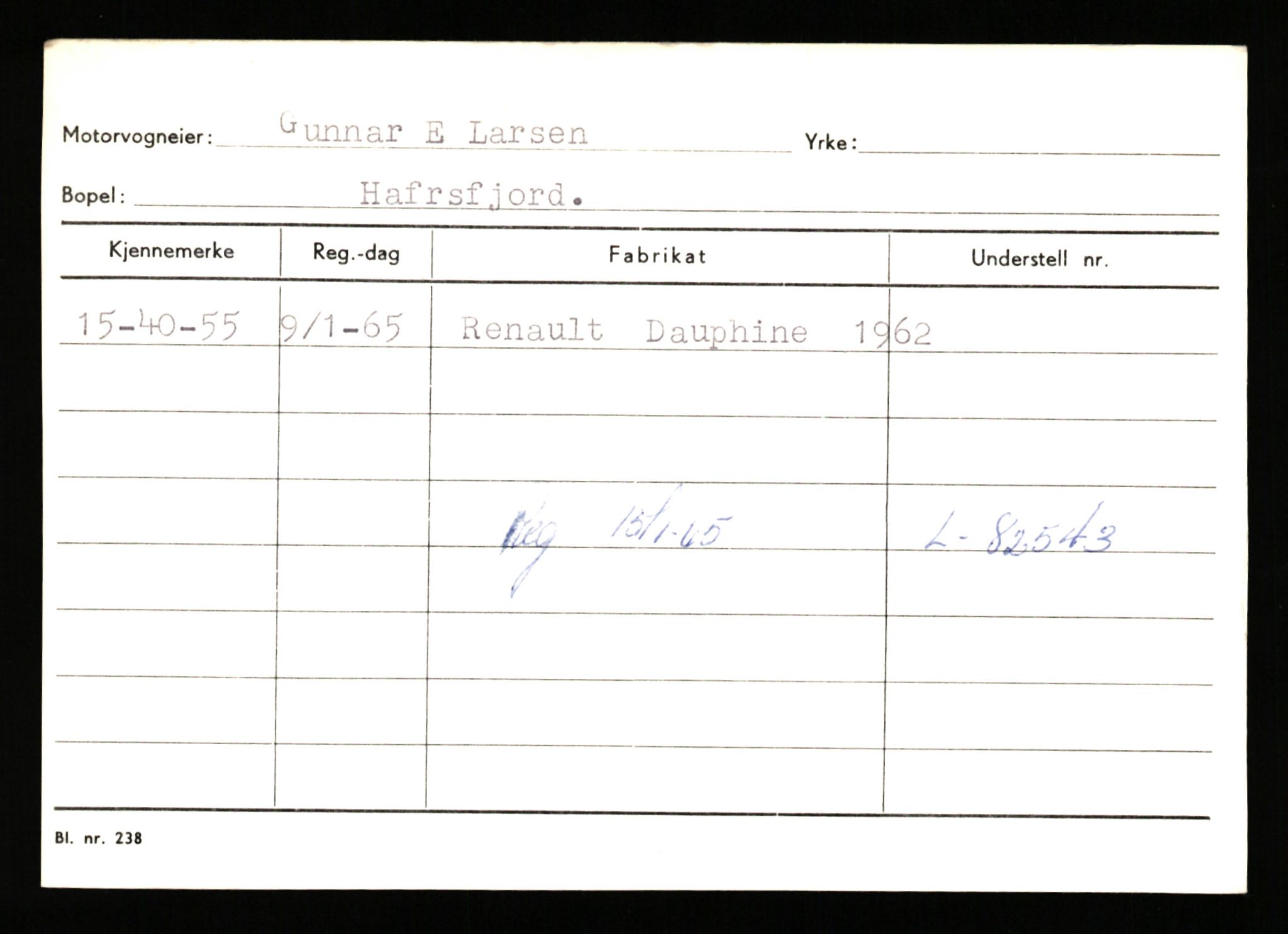 Stavanger trafikkstasjon, SAST/A-101942/0/G/L0010: Registreringsnummer: 130000 - 239953, 1930-1971, s. 815