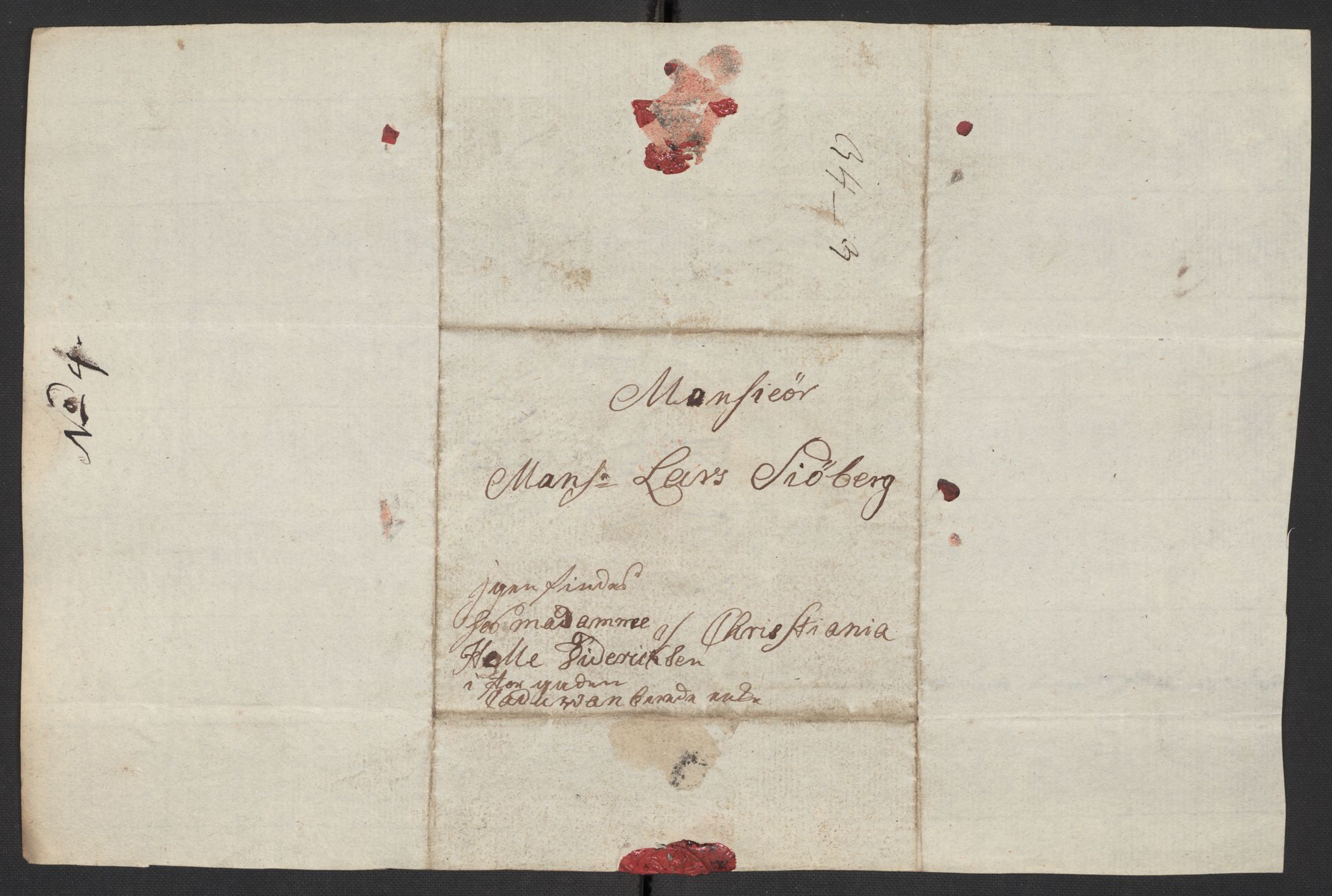 Oslo politidistrikt, AV/SAO-A-10085/D/Da/L0003: Innkomne brev, pro memoria m.v., 1781, s. 233