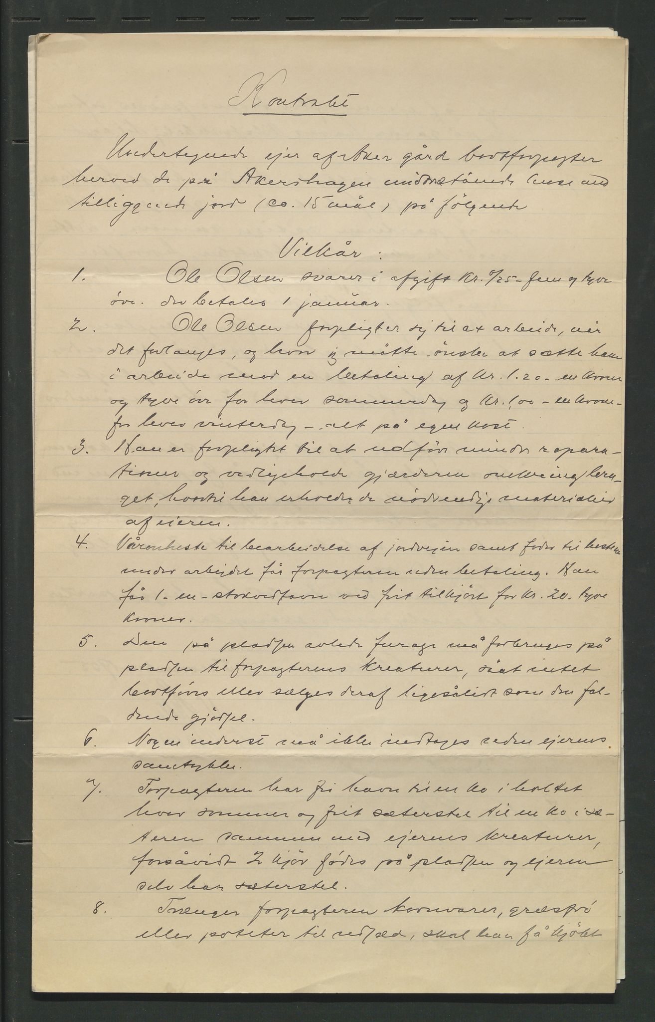 Åker i Vang, Hedmark, og familien Todderud, AV/SAH-ARK-010/F/Fa/L0002: Eiendomsdokumenter, 1739-1916, s. 335