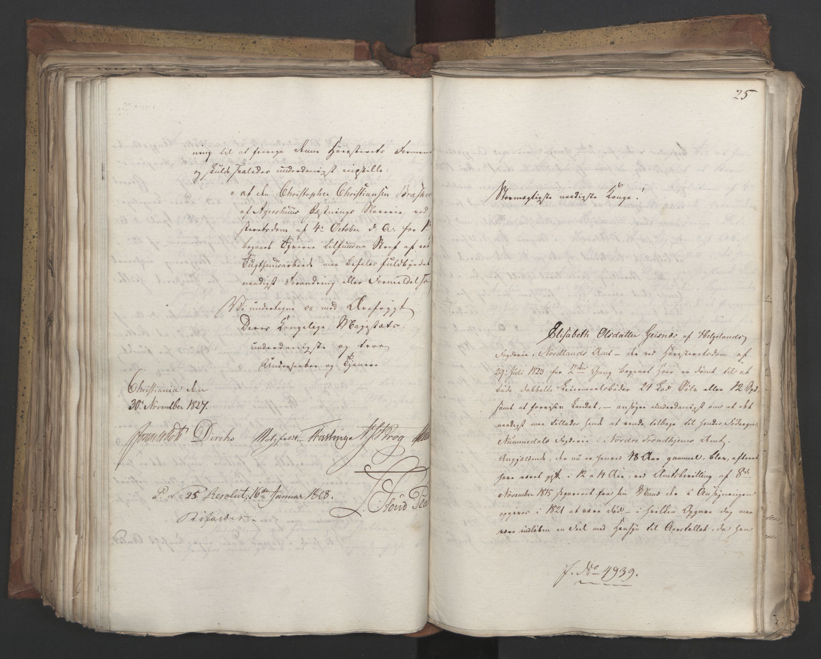 Statsrådsavdelingen i Stockholm, AV/RA-S-1003/D/Da/L0053: Regjeringsinnstillinger nr. 4800-5017, 1827, s. 412