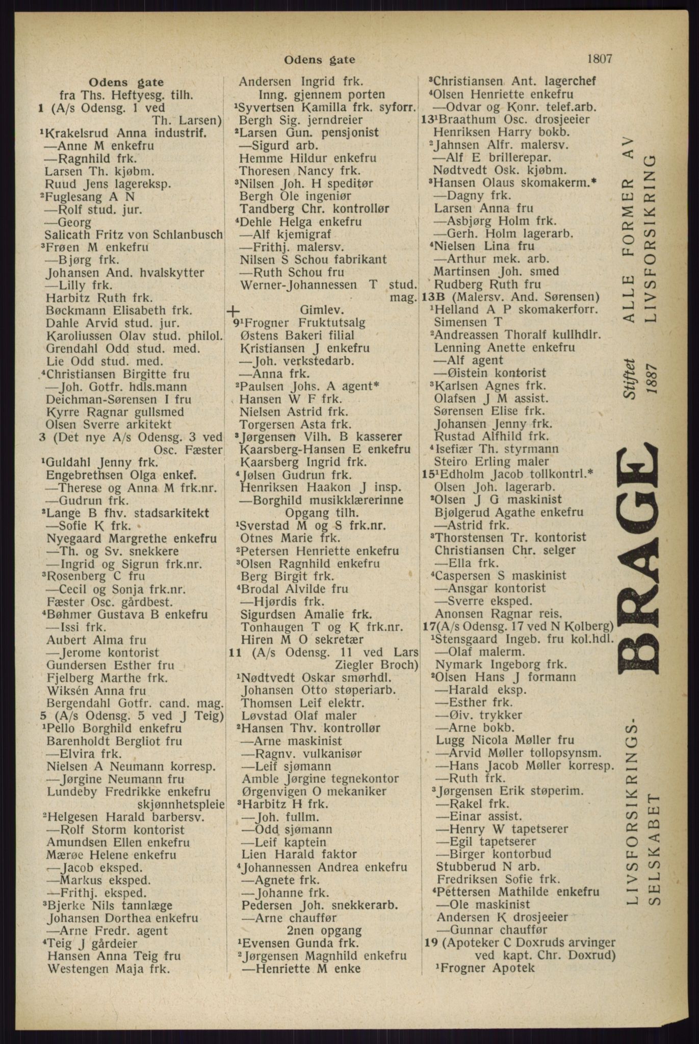 Kristiania/Oslo adressebok, PUBL/-, 1933, s. 1807