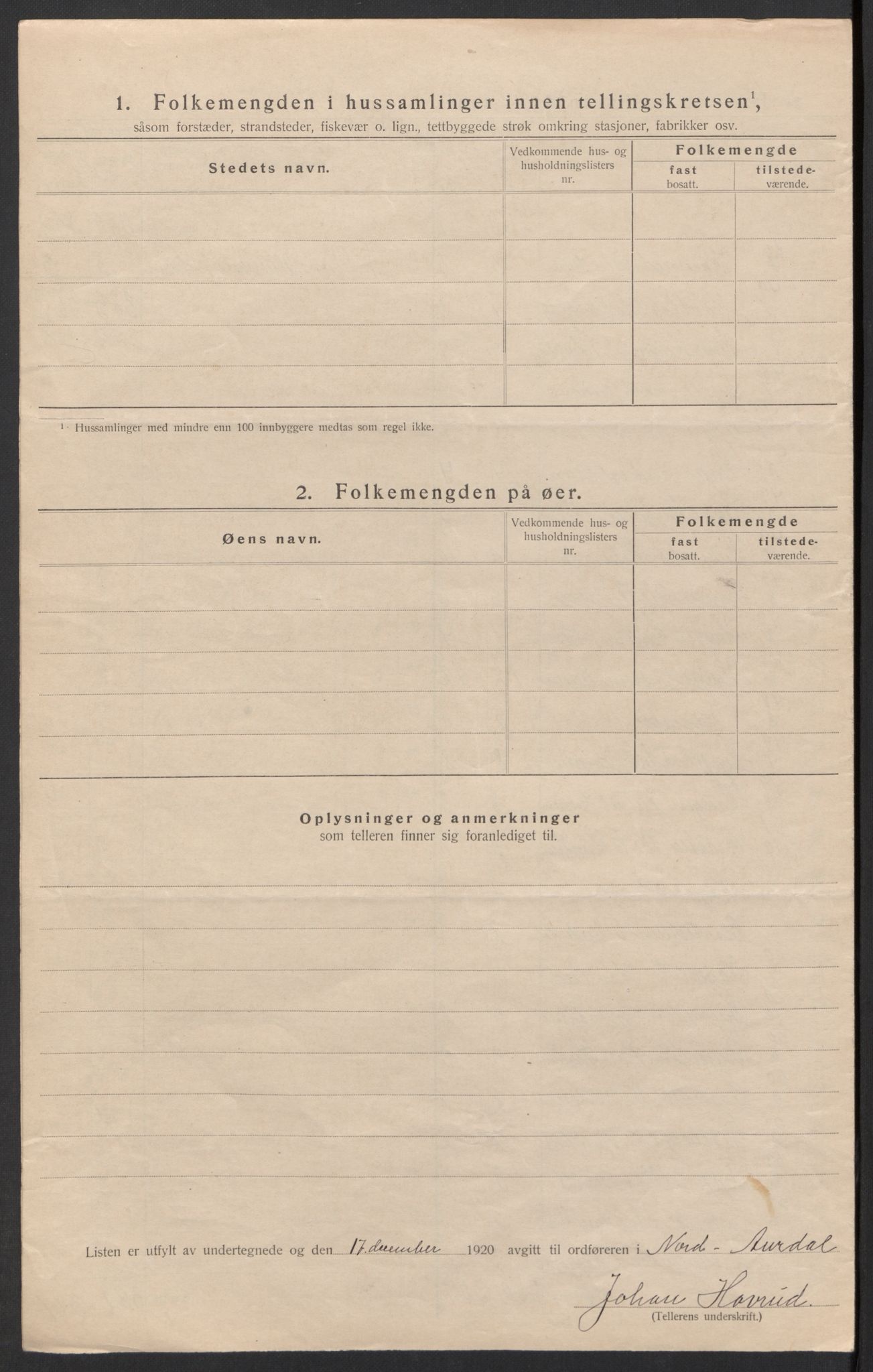 SAH, Folketelling 1920 for 0542 Nord-Aurdal herred, 1920, s. 38