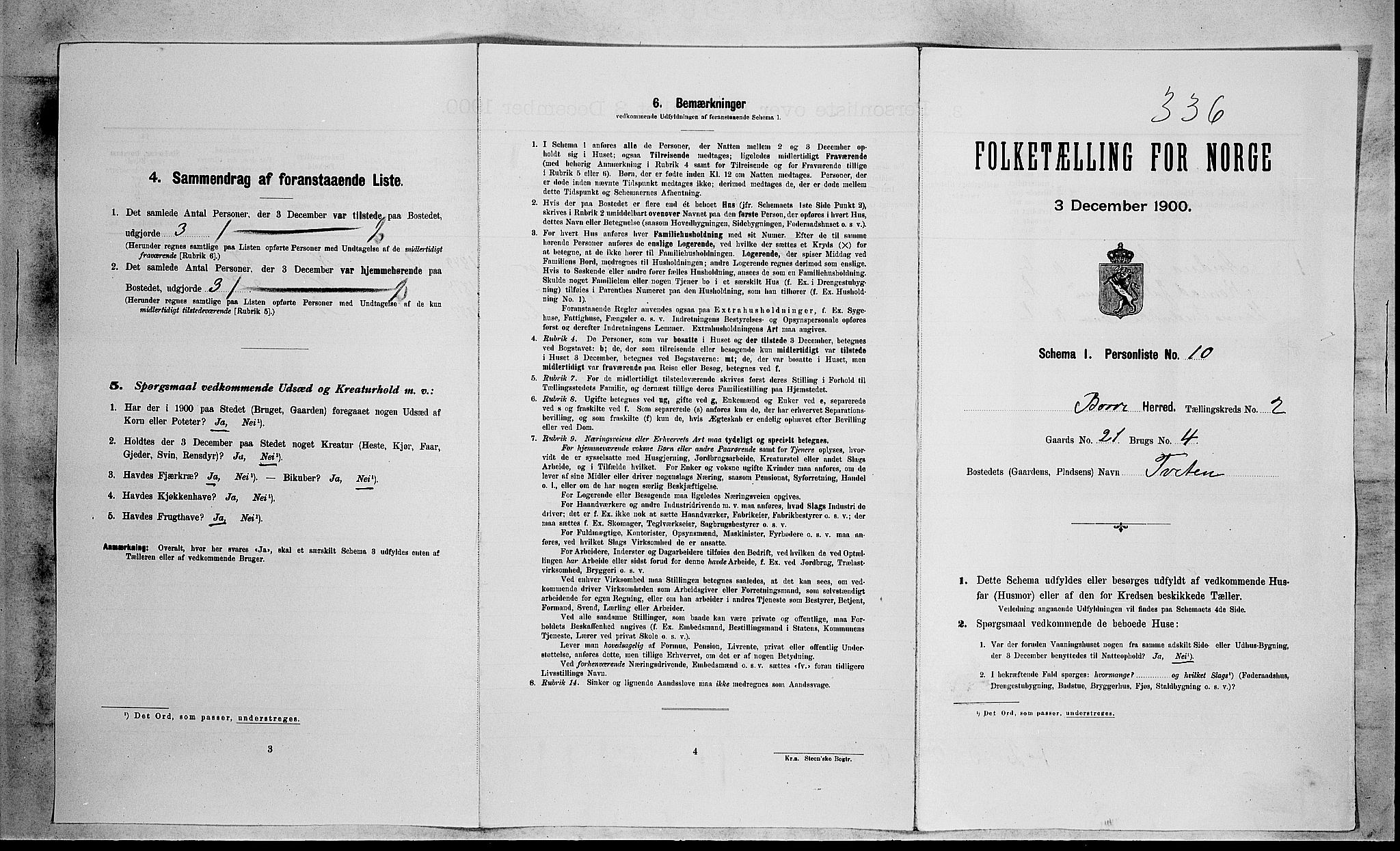 RA, Folketelling 1900 for 0717 Borre herred, 1900, s. 278