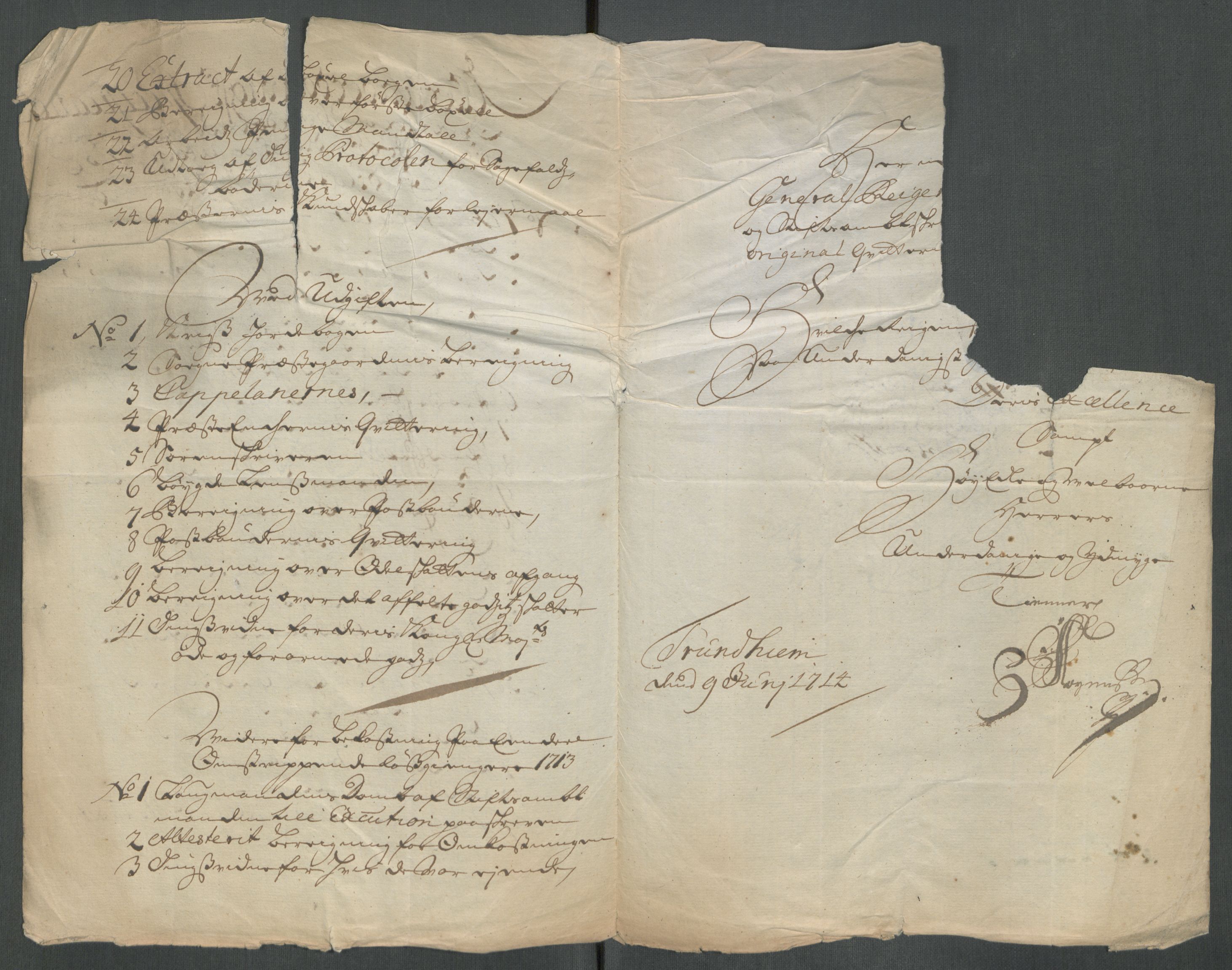 Rentekammeret inntil 1814, Reviderte regnskaper, Fogderegnskap, AV/RA-EA-4092/R62/L4203: Fogderegnskap Stjørdal og Verdal, 1713, s. 23