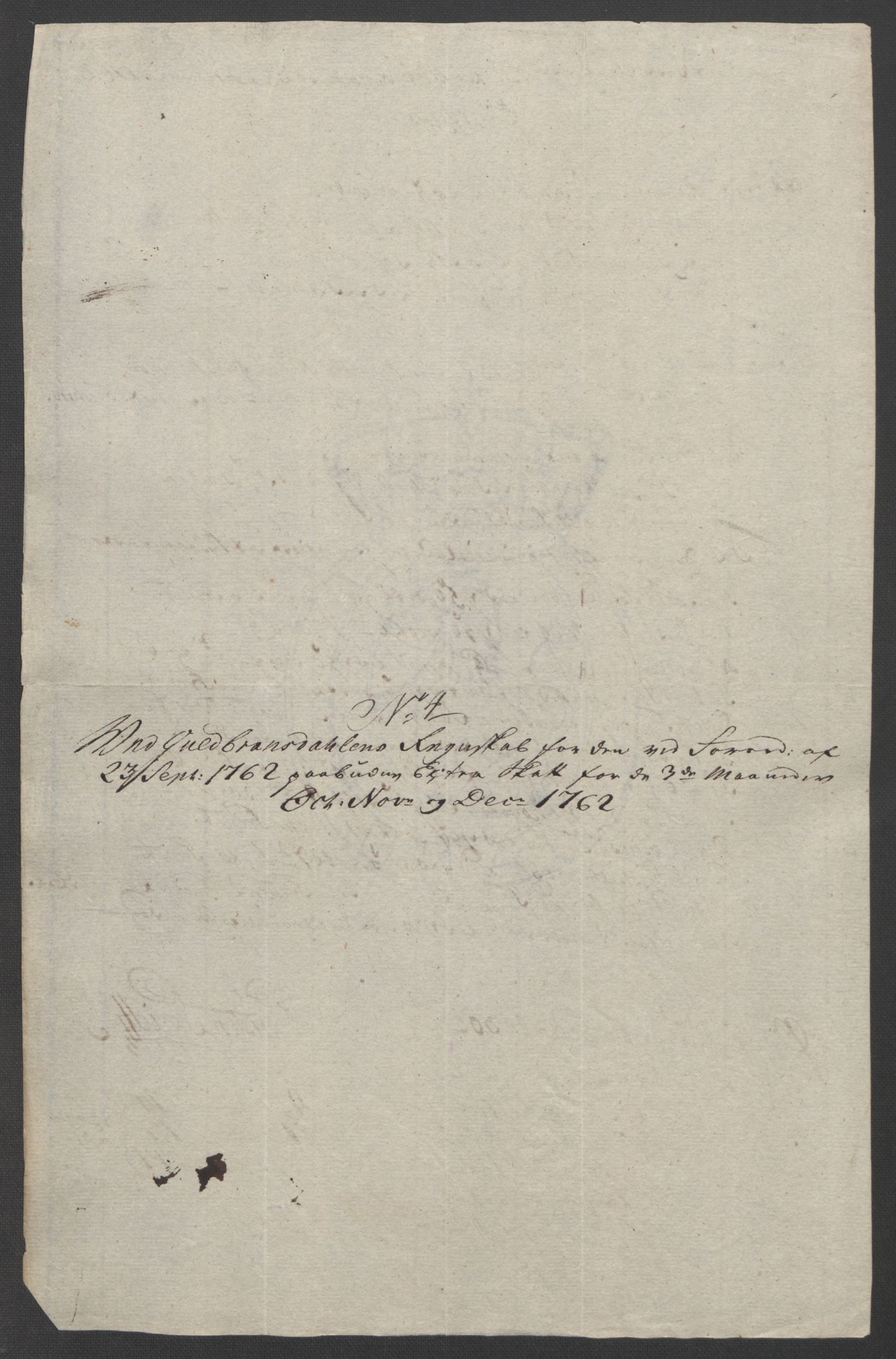 Rentekammeret inntil 1814, Reviderte regnskaper, Fogderegnskap, AV/RA-EA-4092/R17/L1266: Ekstraskatten Gudbrandsdal, 1762-1766, s. 22