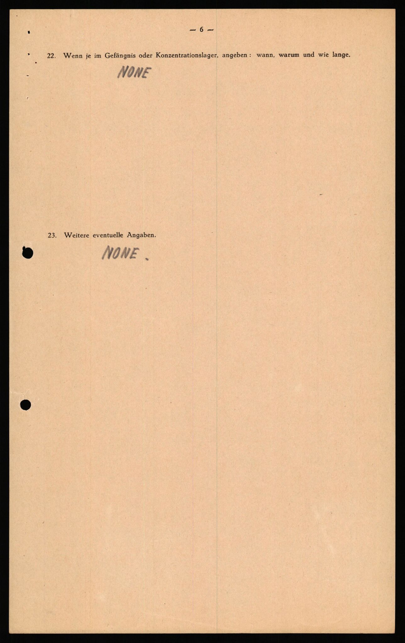 Forsvaret, Forsvarets overkommando II, RA/RAFA-3915/D/Db/L0041: CI Questionaires.  Diverse nasjonaliteter., 1945-1946, s. 33