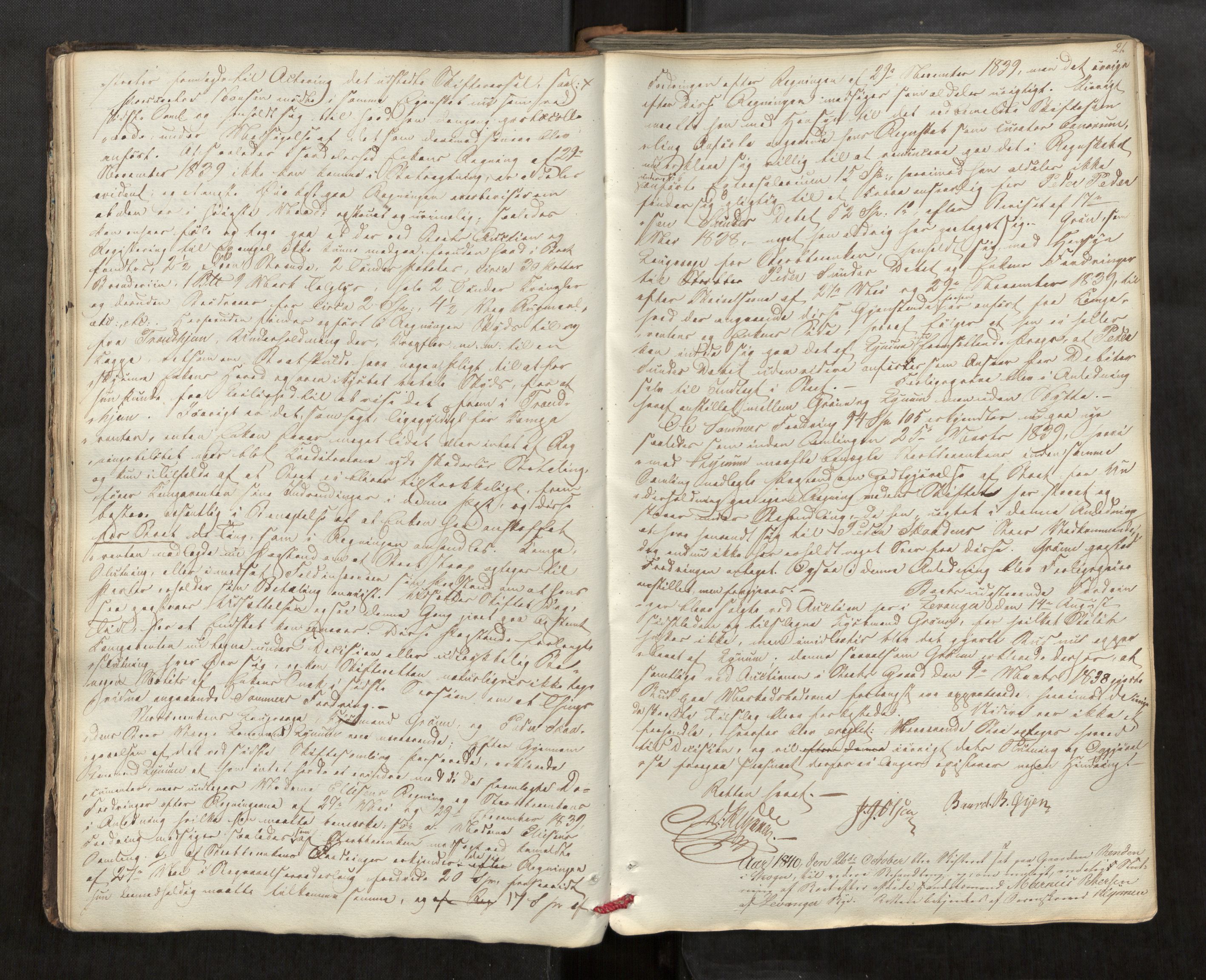 Stjør- og Verdal sorenskriveri, AV/SAT-A-4167/1/3/3A/L0060: Skifteprotokoll for Levanger, 1839-1871, s. 21