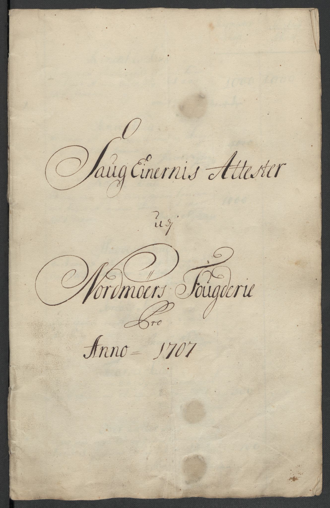 Rentekammeret inntil 1814, Reviderte regnskaper, Fogderegnskap, RA/EA-4092/R56/L3742: Fogderegnskap Nordmøre, 1706-1707, s. 241