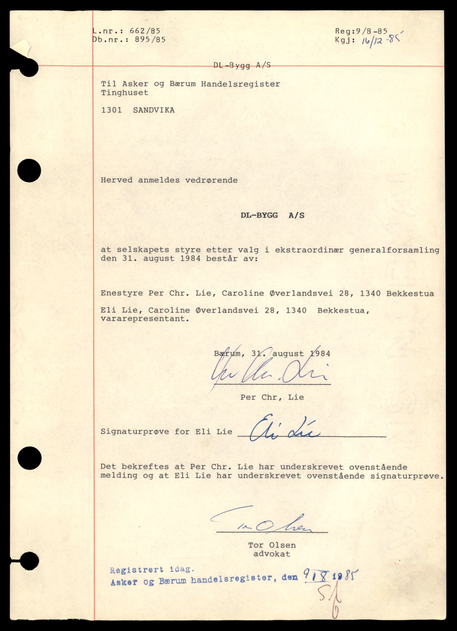 Asker og Bærum tingrett, AV/SAT-A-10379/K/Ka/Kab/L0018: Aksjeselskap i Bærum, D, 1944-1989, s. 3