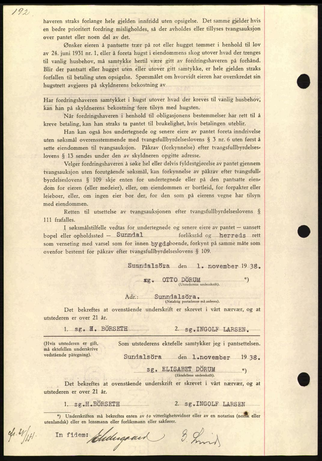 Nordmøre sorenskriveri, SAT/A-4132/1/2/2Ca: Pantebok nr. B84, 1938-1939, Dagboknr: 2577/1938