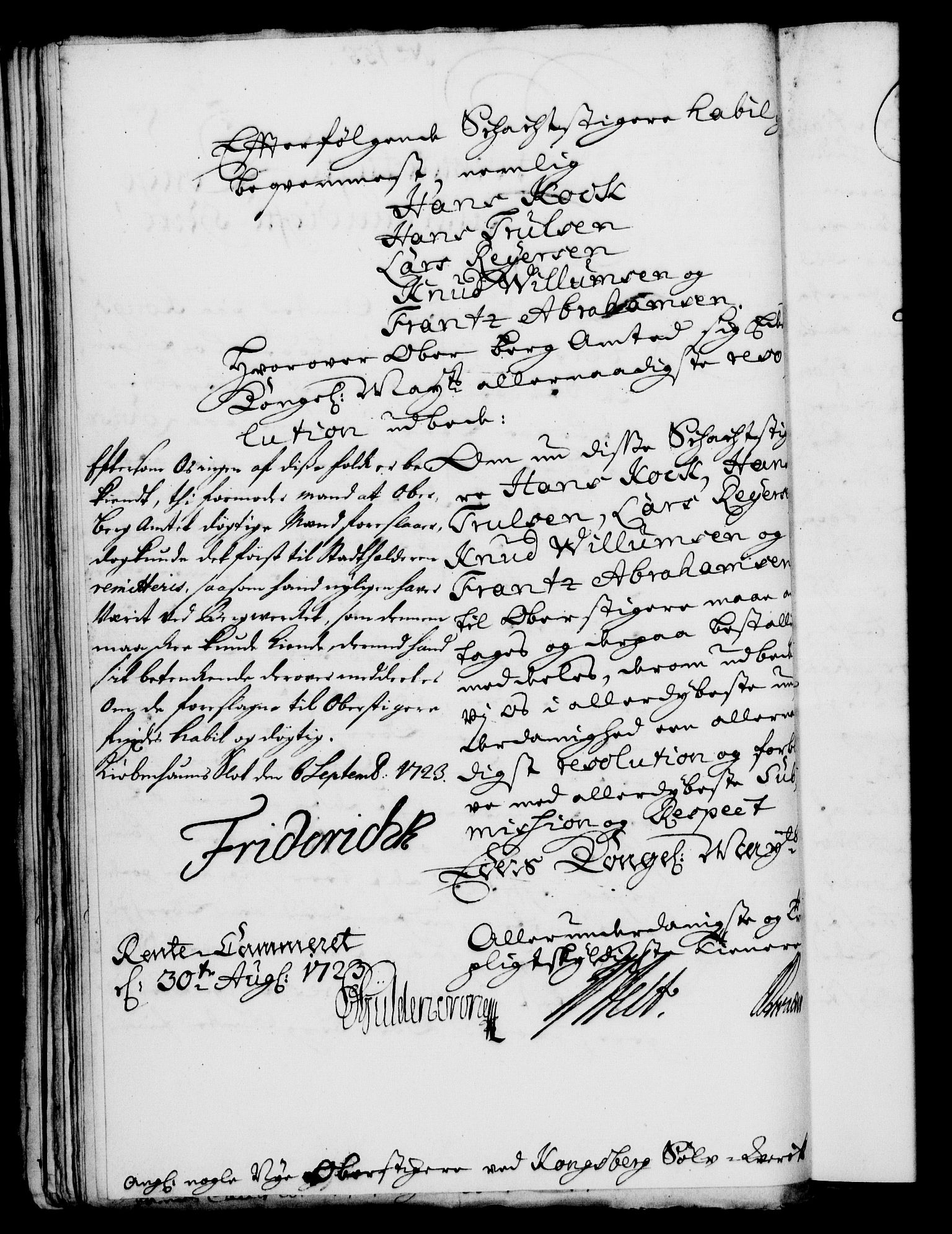 Rentekammeret, Kammerkanselliet, RA/EA-3111/G/Gf/Gfa/L0006: Norsk relasjons- og resolusjonsprotokoll (merket RK 52.6), 1723, s. 964