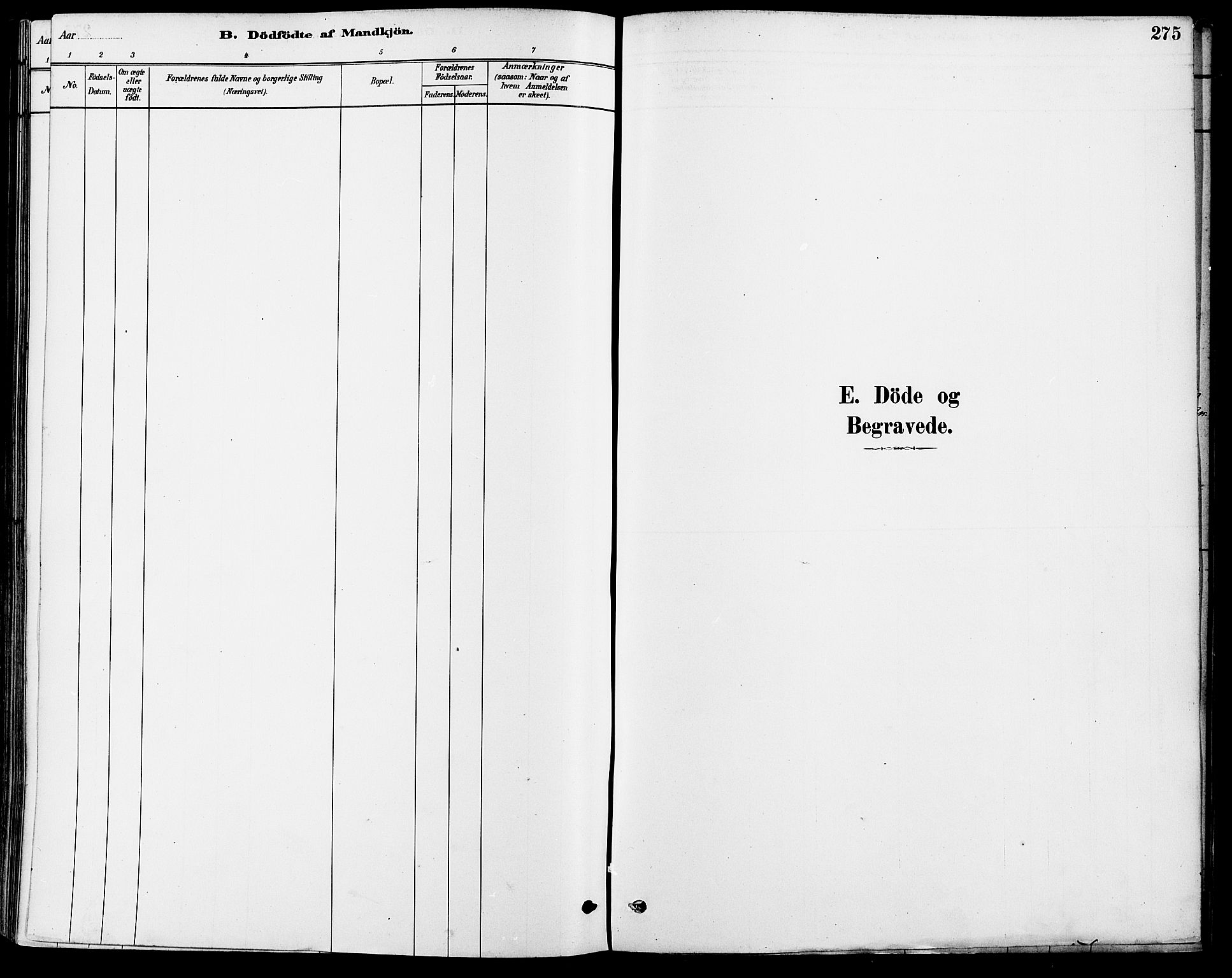 Gamle Aker prestekontor Kirkebøker, SAO/A-10617a/F/L0006: Ministerialbok nr. 6, 1880-1887, s. 275