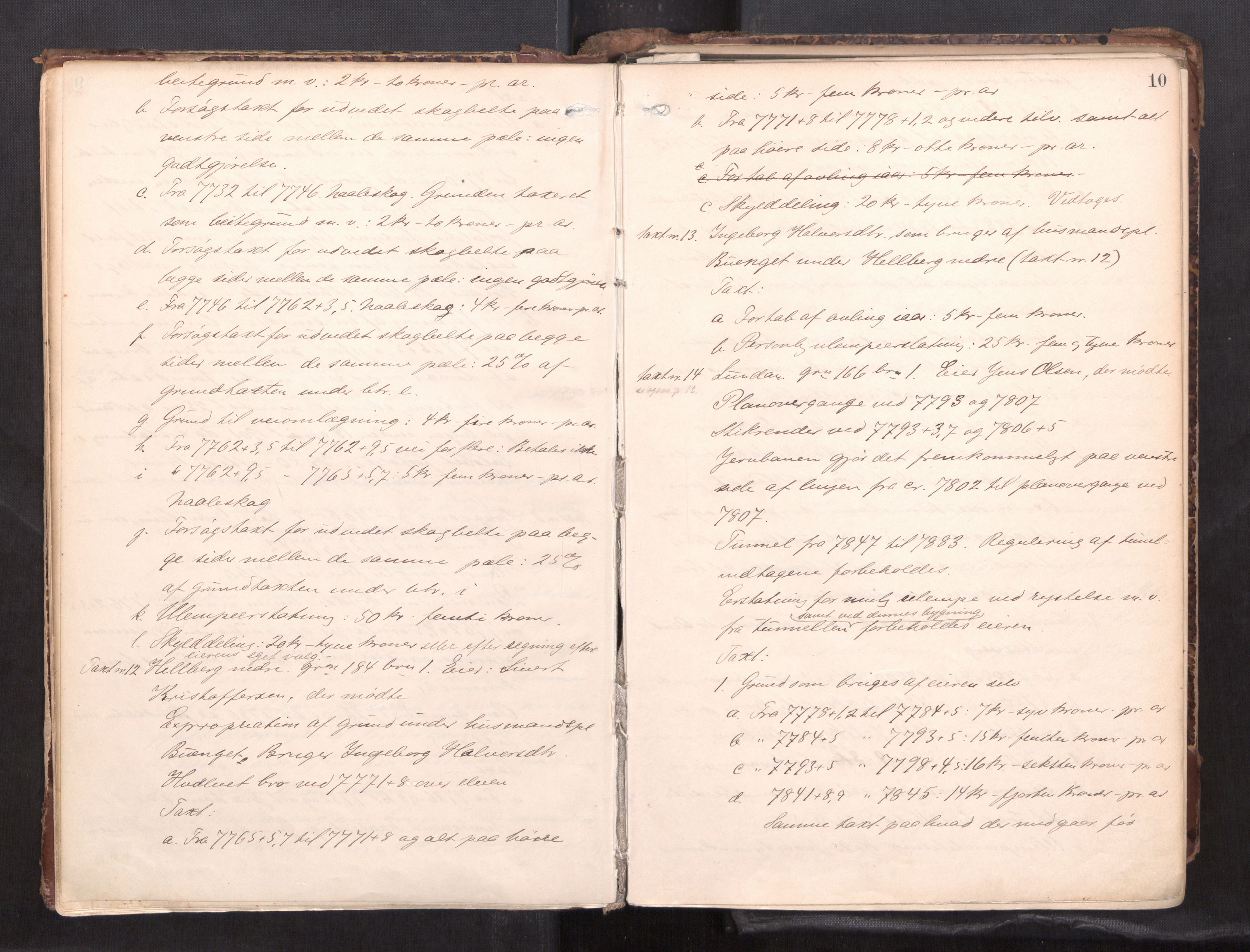 Inderøy sorenskriveri, AV/SAT-A-4147/1/1/1B/L0026: Ekstrarettsprotokoll F, 1900-1913, s. 9b-10a