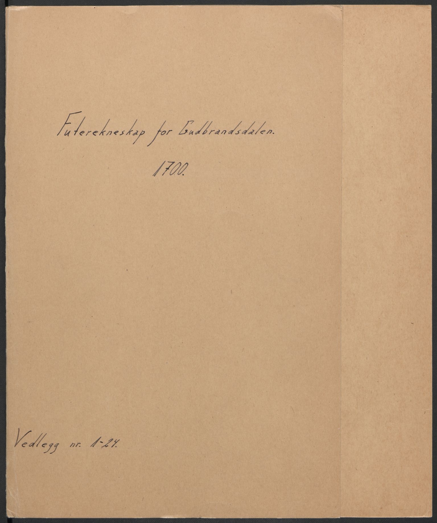 Rentekammeret inntil 1814, Reviderte regnskaper, Fogderegnskap, RA/EA-4092/R17/L1173: Fogderegnskap Gudbrandsdal, 1700, s. 2