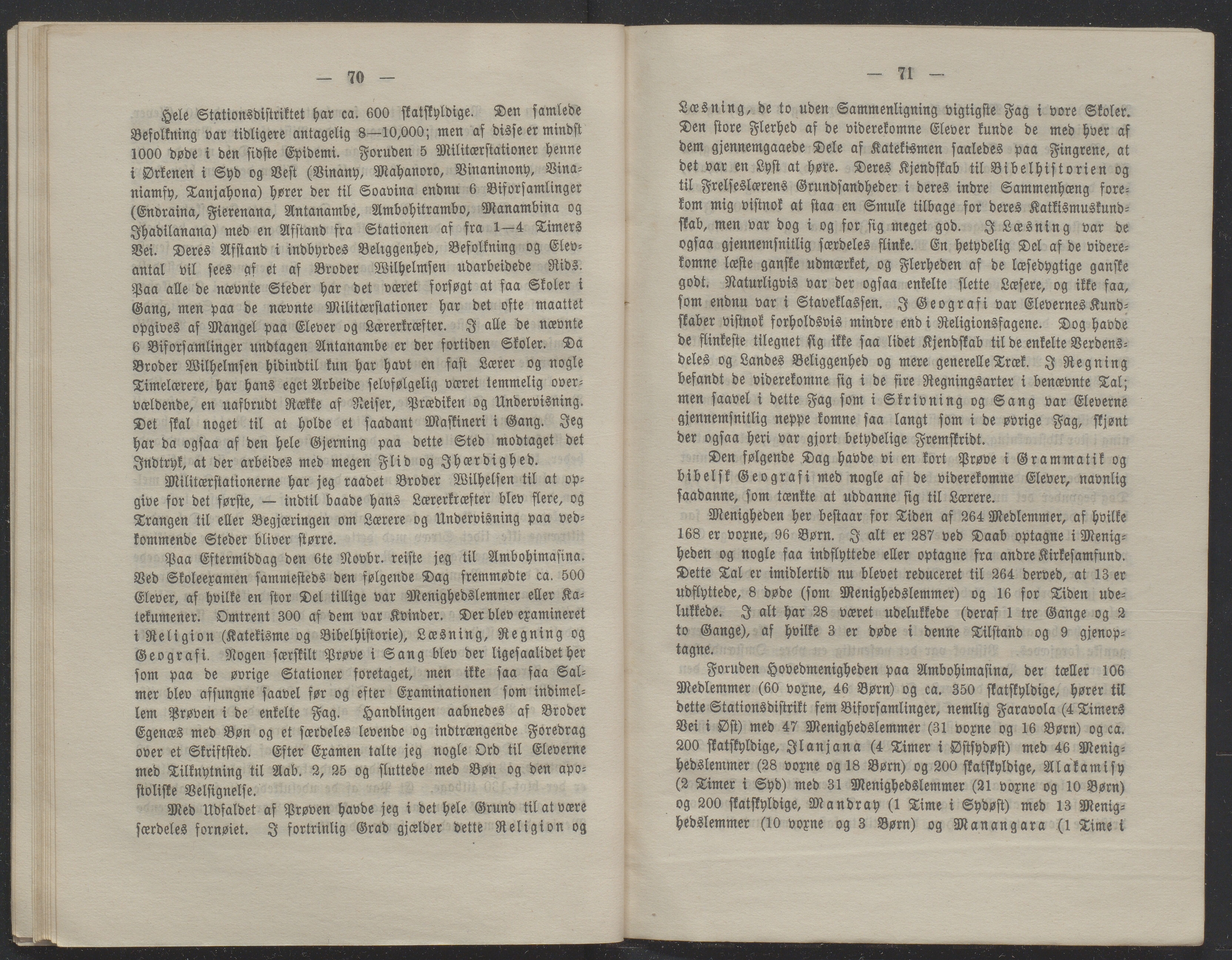 Det Norske Misjonsselskap - hovedadministrasjonen, VID/MA-A-1045/D/Db/Dba/L0338/0007: Beretninger, Bøker, Skrifter o.l   / Årsberetninger 38. , 1880, s. 70-71