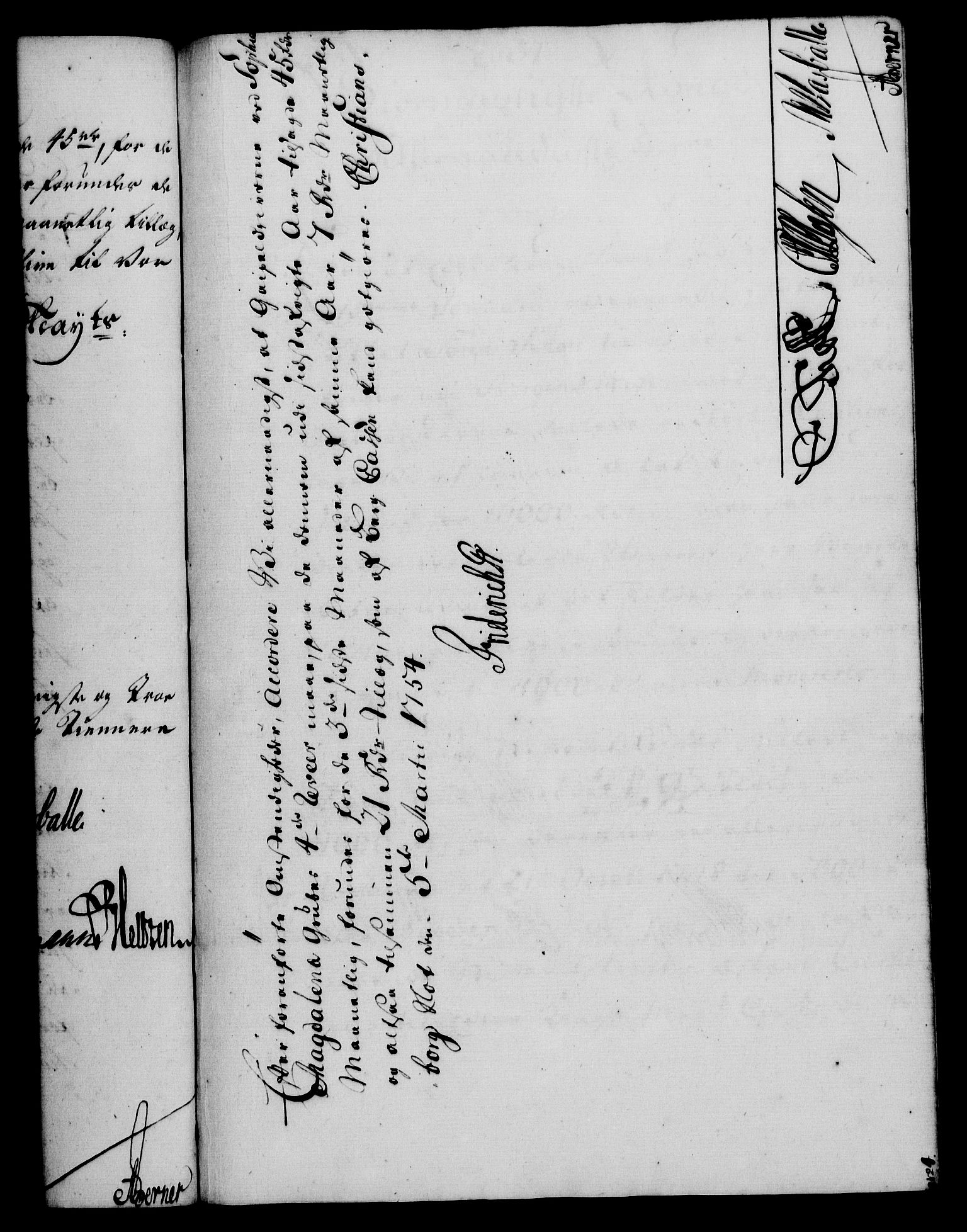 Rentekammeret, Kammerkanselliet, AV/RA-EA-3111/G/Gf/Gfa/L0036: Norsk relasjons- og resolusjonsprotokoll (merket RK 52.36), 1754, s. 196
