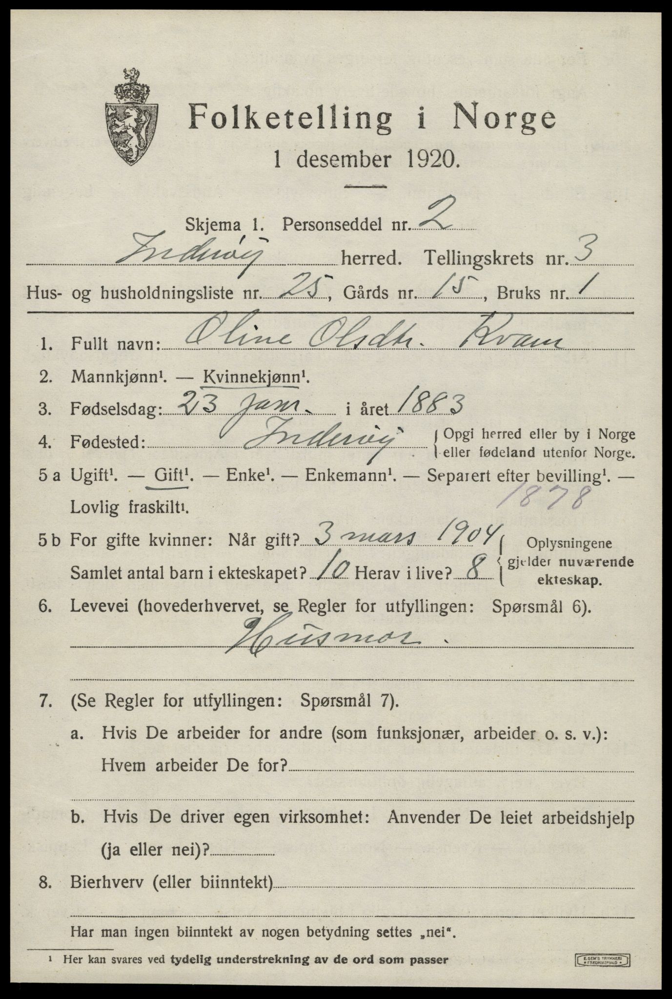 SAT, Folketelling 1920 for 1729 Inderøy herred, 1920, s. 2897