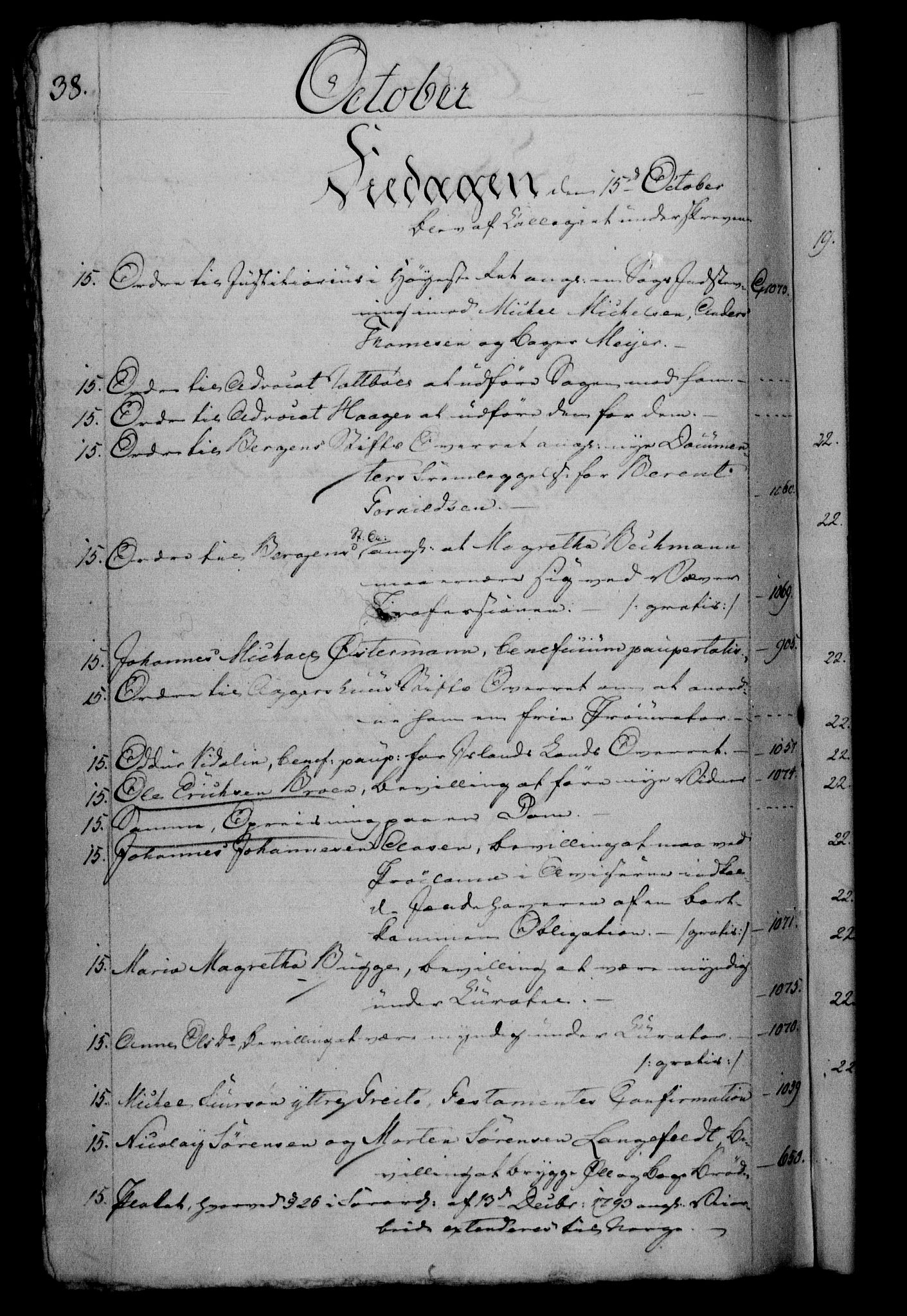 Danske Kanselli 1800-1814, RA/EA-3024/H/Hf/Hfb/Hfbc/L0003: Underskrivelsesbok m. register, 1802, s. 38