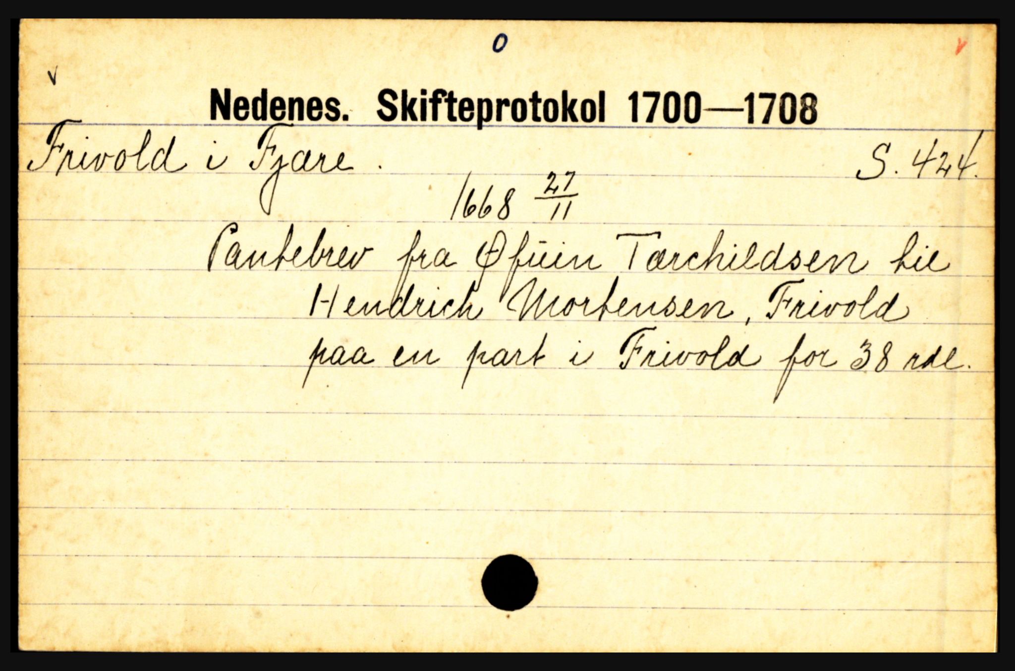 Nedenes sorenskriveri før 1824, AV/SAK-1221-0007/H, s. 7675