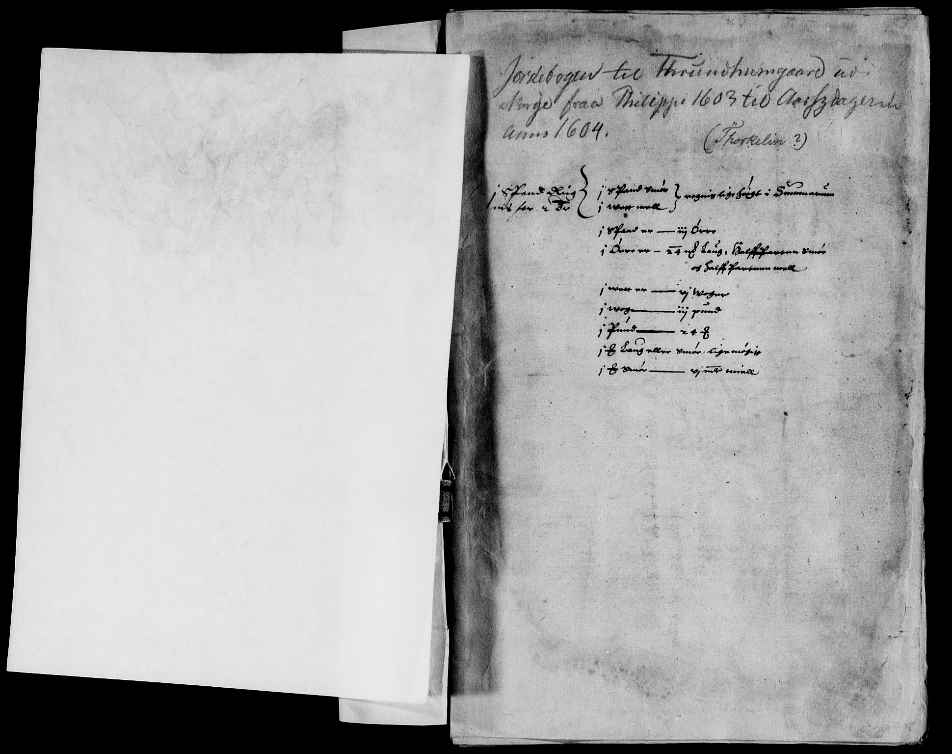 Rentekammeret inntil 1814, Reviderte regnskaper, Lensregnskaper, AV/RA-EA-5023/R/Rb/Rbw/L0003: Trondheim len, 1603-1605