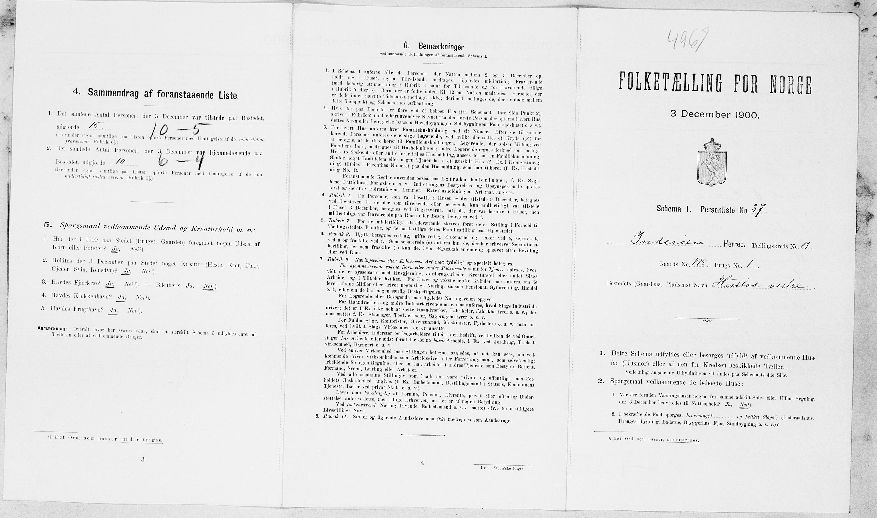 SAT, Folketelling 1900 for 1729 Inderøy herred, 1900, s. 1644