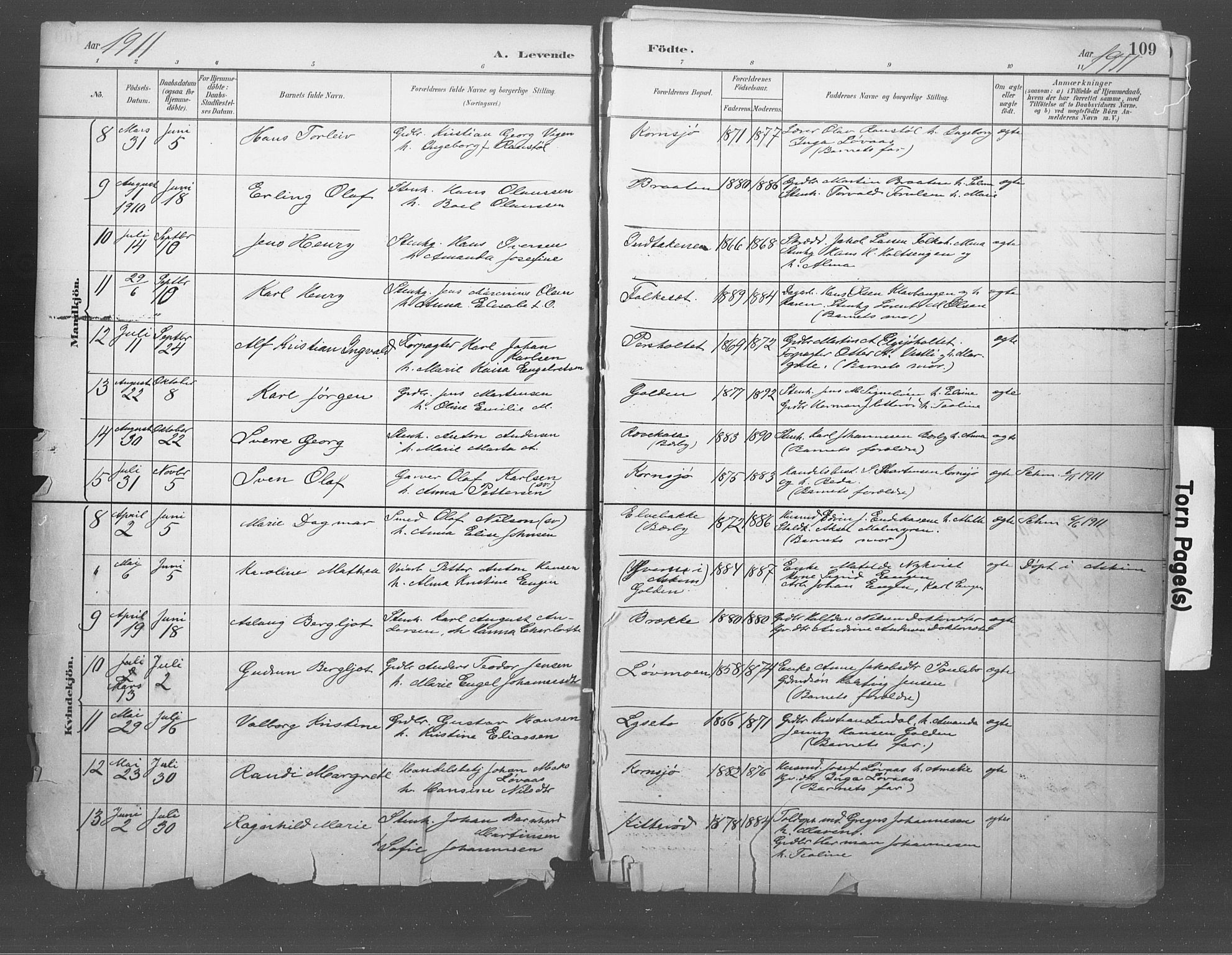 Idd prestekontor Kirkebøker, AV/SAO-A-10911/F/Fb/L0002: Ministerialbok nr. II 2, 1882-1923, s. 109