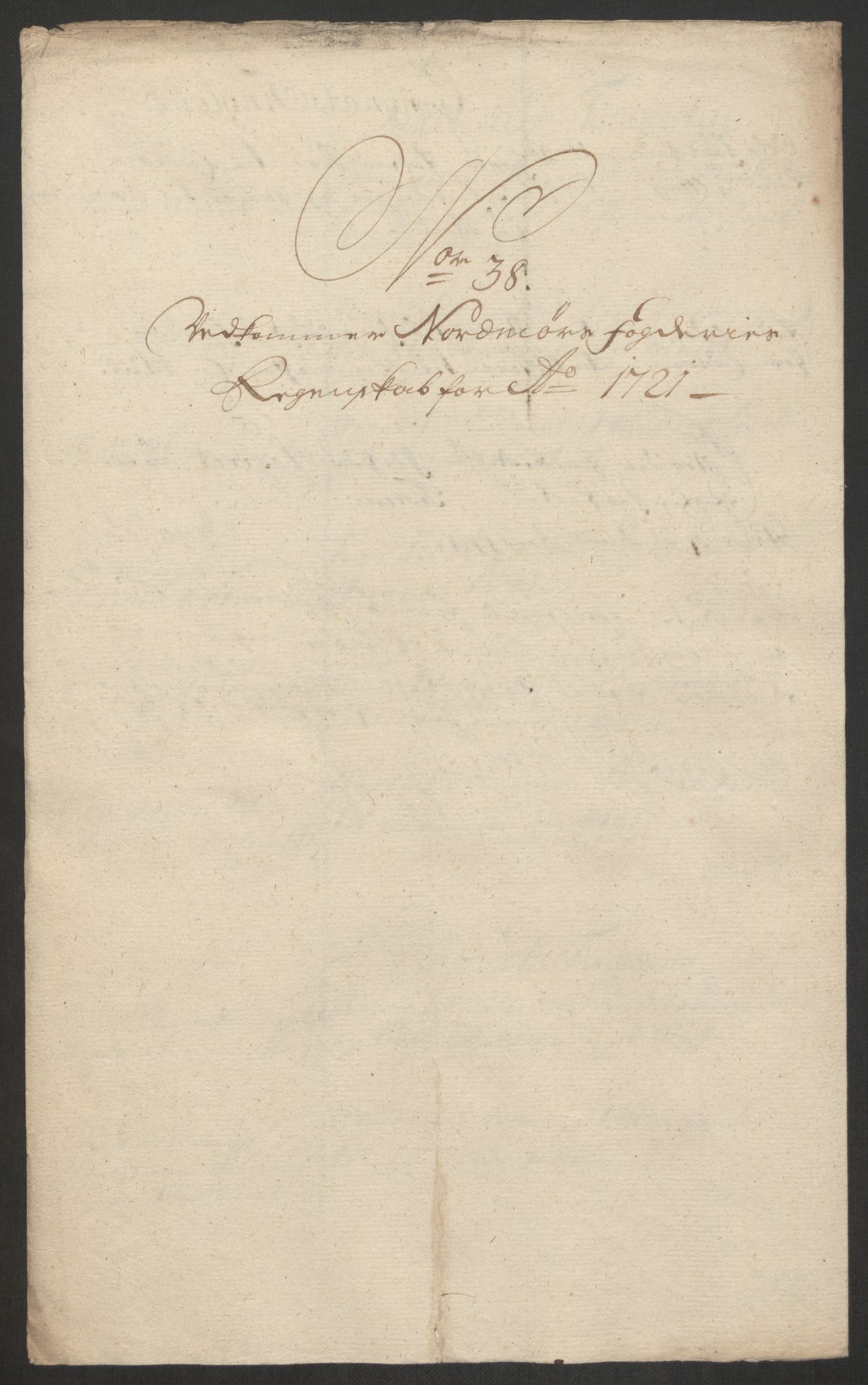 Rentekammeret inntil 1814, Reviderte regnskaper, Fogderegnskap, RA/EA-4092/R56/L3754: Fogderegnskap Nordmøre, 1721, s. 291