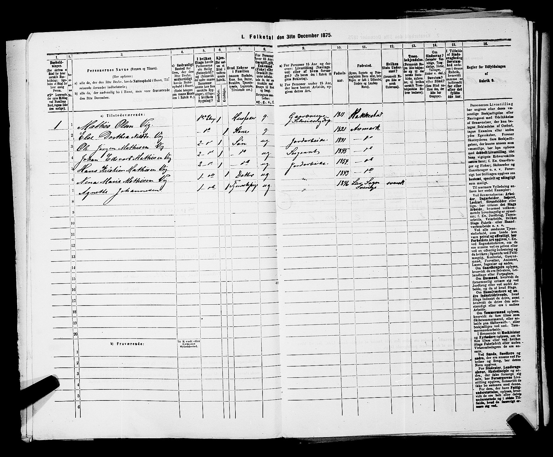 RA, Folketelling 1875 for 0103B Fredrikstad prestegjeld, Fredrikstad kjøpstad, 1875, s. 1711