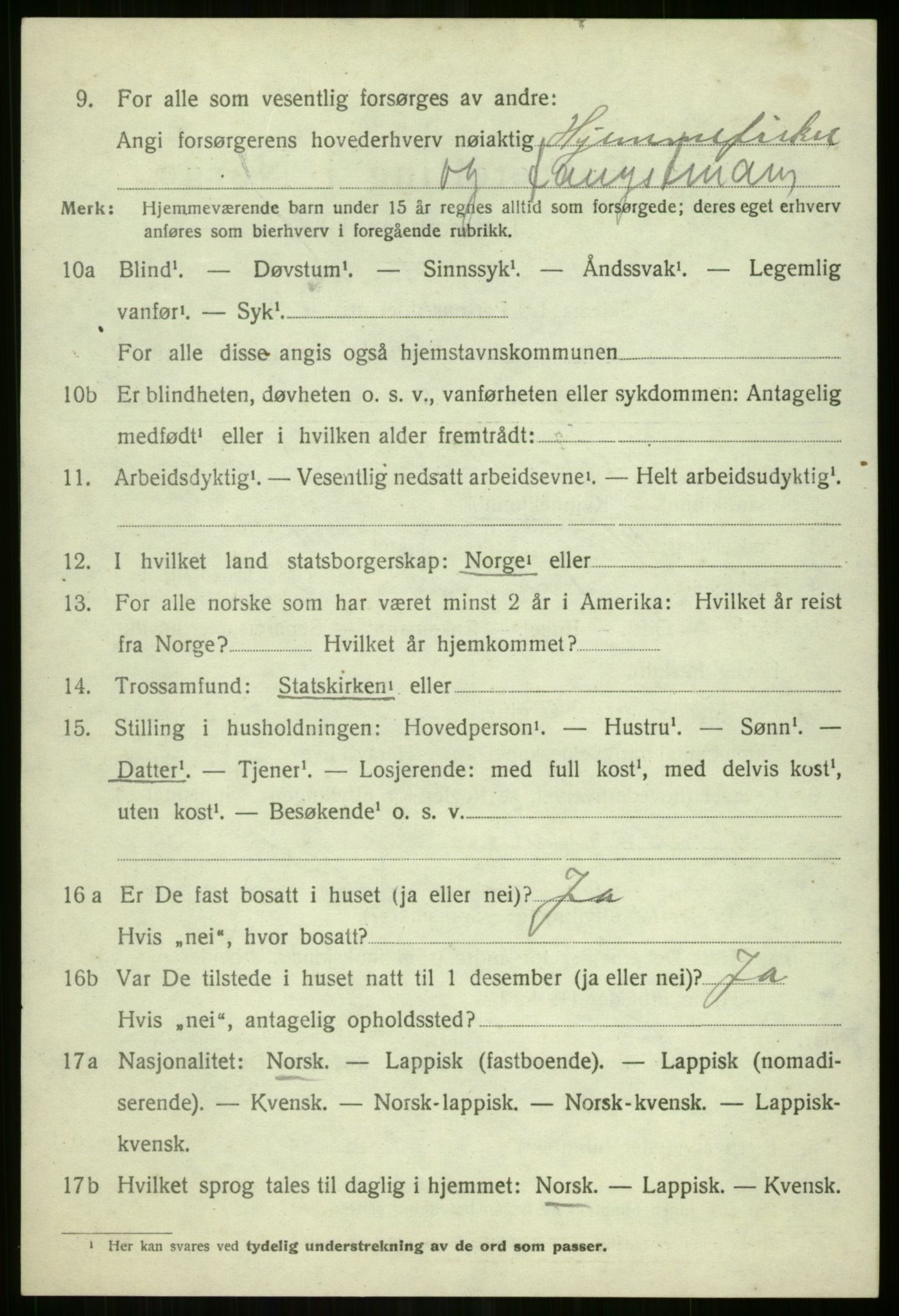 SATØ, Folketelling 1920 for 1934 Tromsøysund herred, 1920, s. 10199