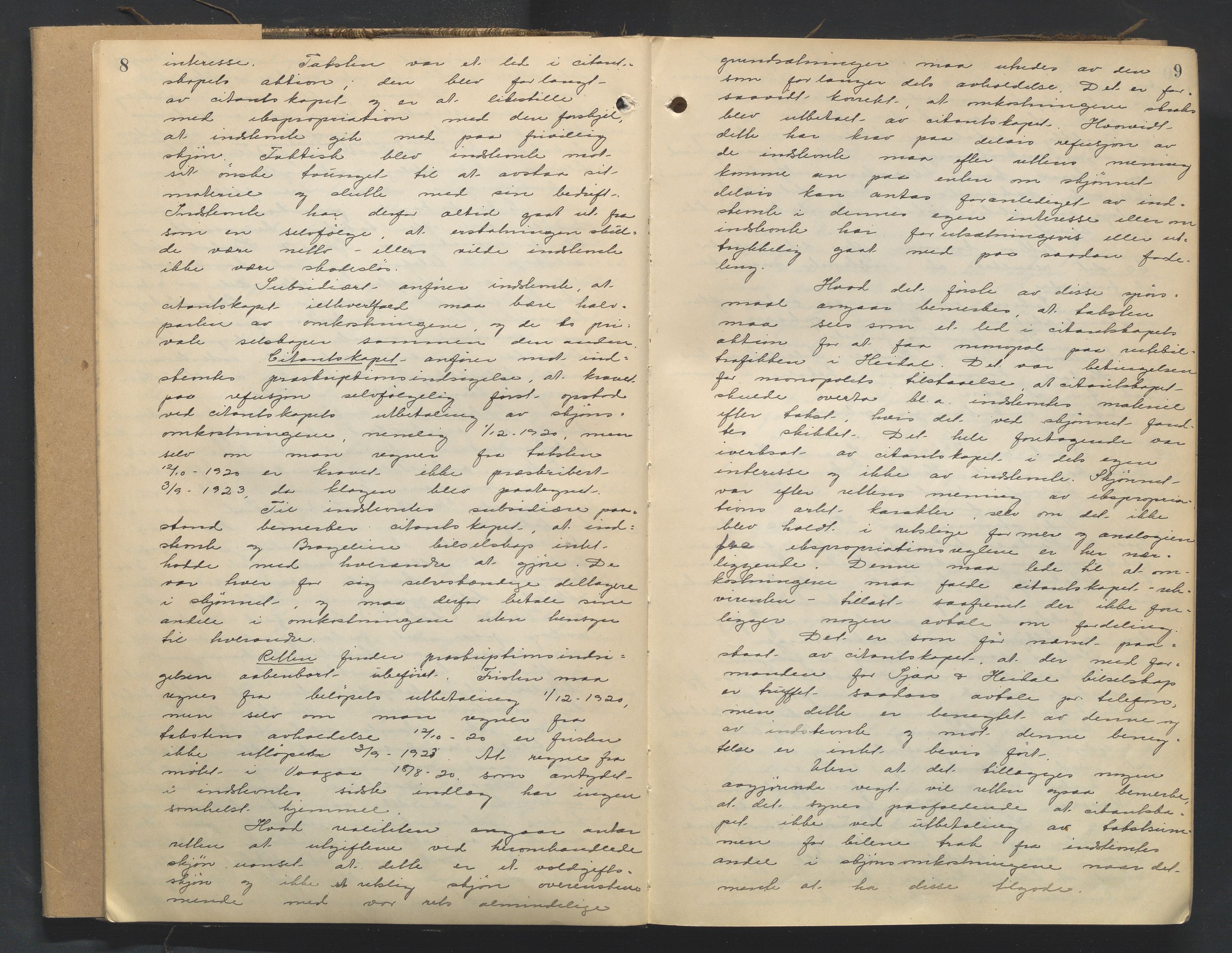 Nord-Gudbrandsdal tingrett, AV/SAH-TING-002/J/Jc/L0008: Skifteforhandlingsprotokoll, 1926-1933, s. 8-9