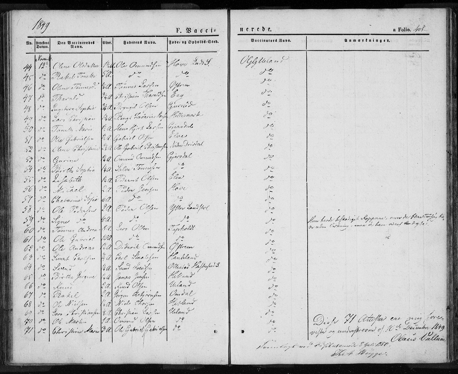 Lund sokneprestkontor, AV/SAST-A-101809/S06/L0008: Ministerialbok nr. A 7.2, 1833-1854, s. 405