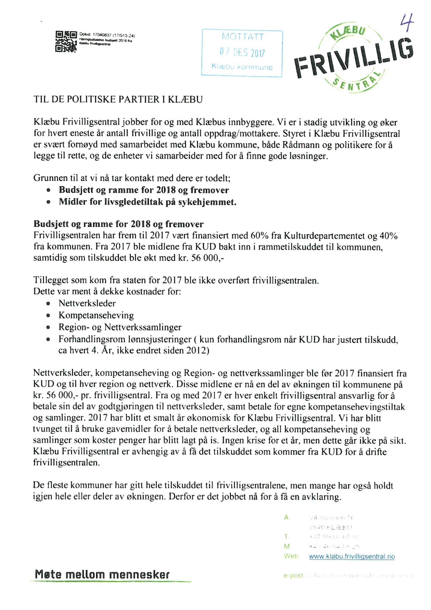 Klæbu Kommune, TRKO/KK/05-UOm/L009: Utvalg for omsorg - Møtedokumenter, 2018, s. 62