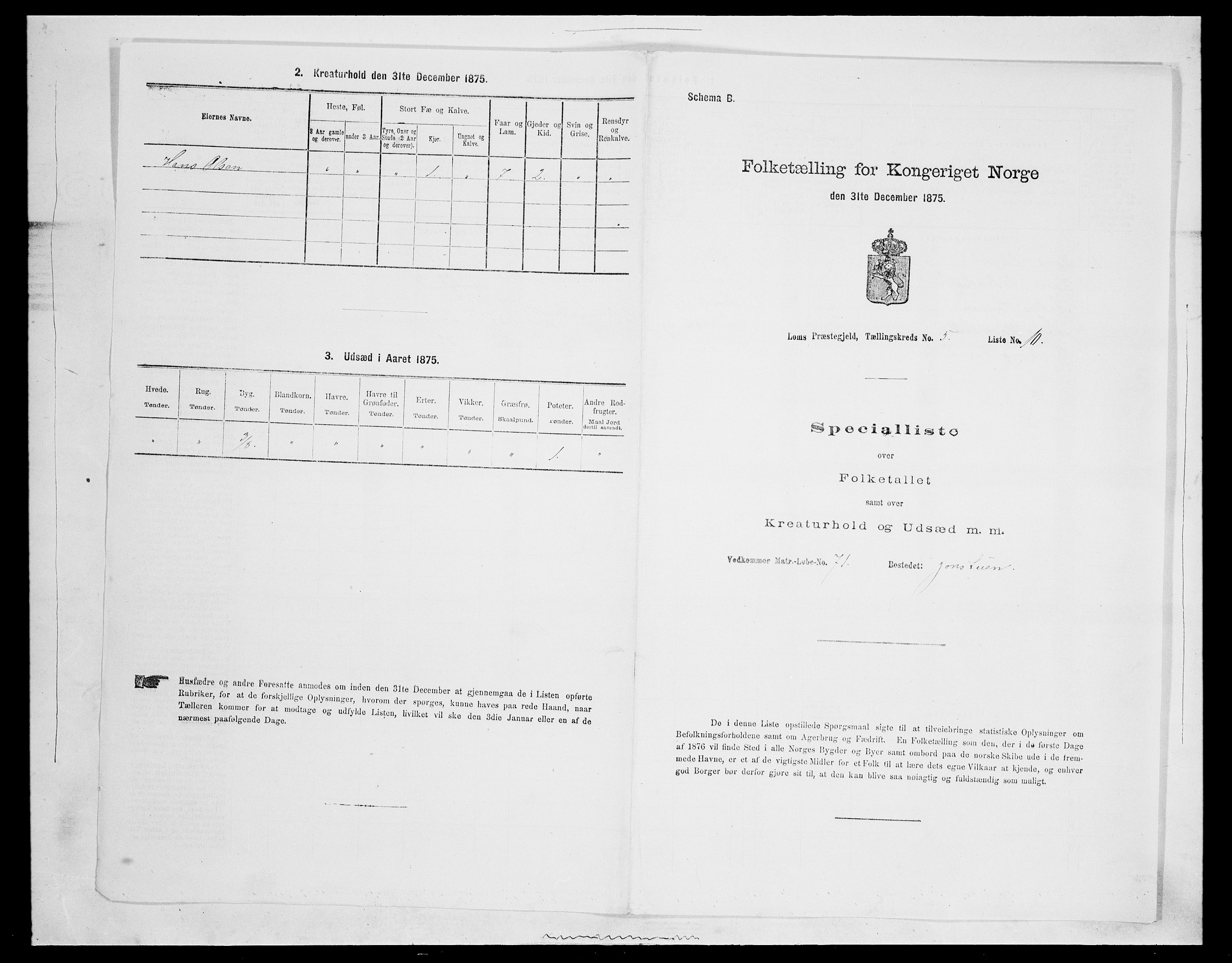 SAH, Folketelling 1875 for 0514P Lom prestegjeld, 1875, s. 762