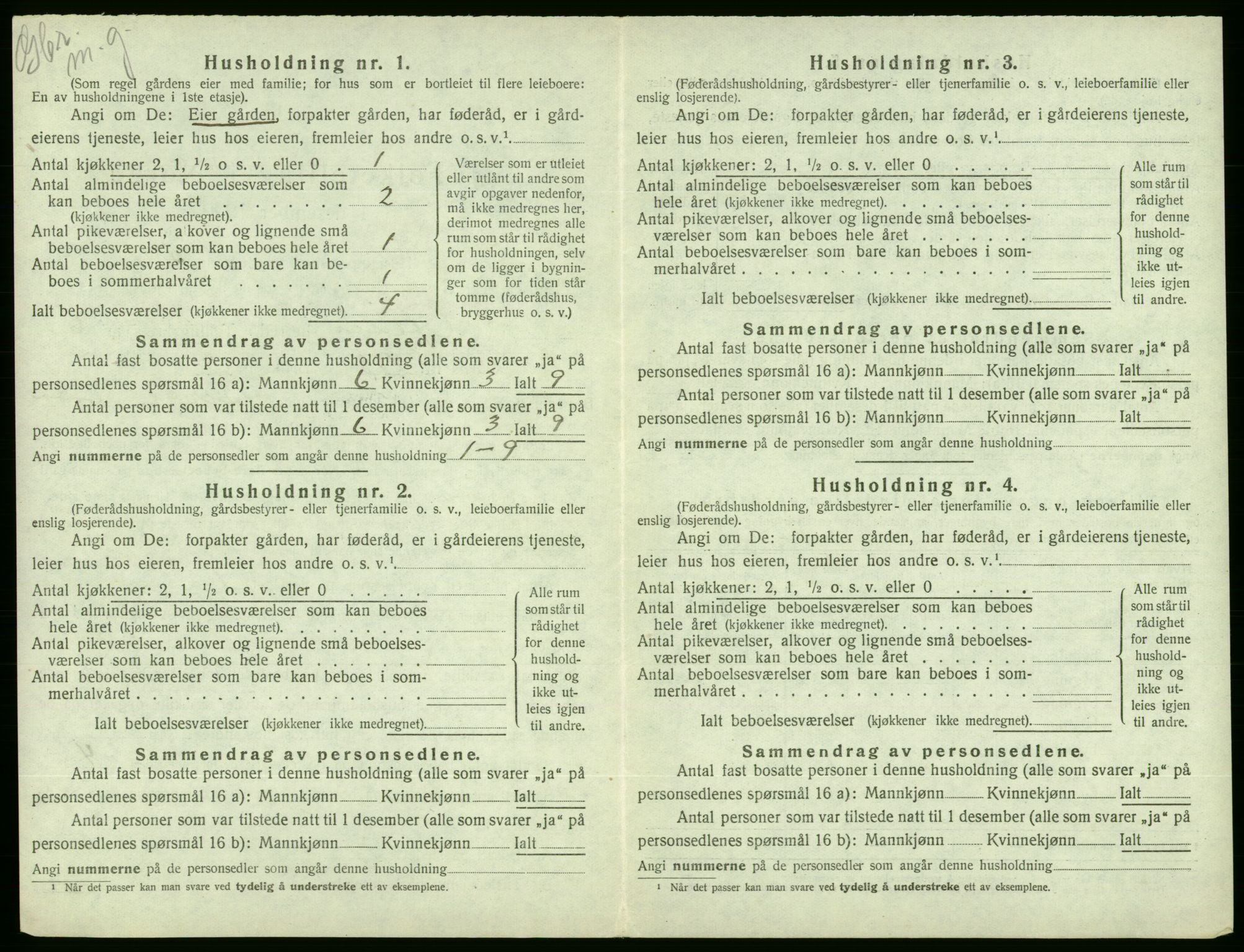 SAB, Folketelling 1920 for 1214 Ølen herred, 1920, s. 457