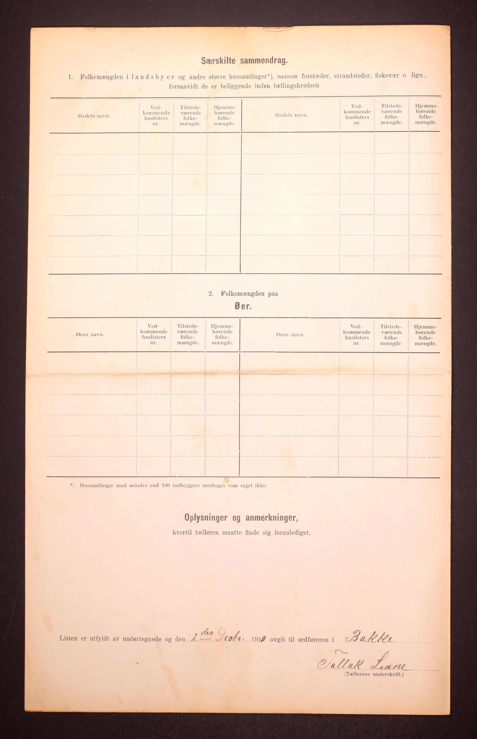 RA, Folketelling 1910 for 1045 Bakke herred, 1910, s. 15