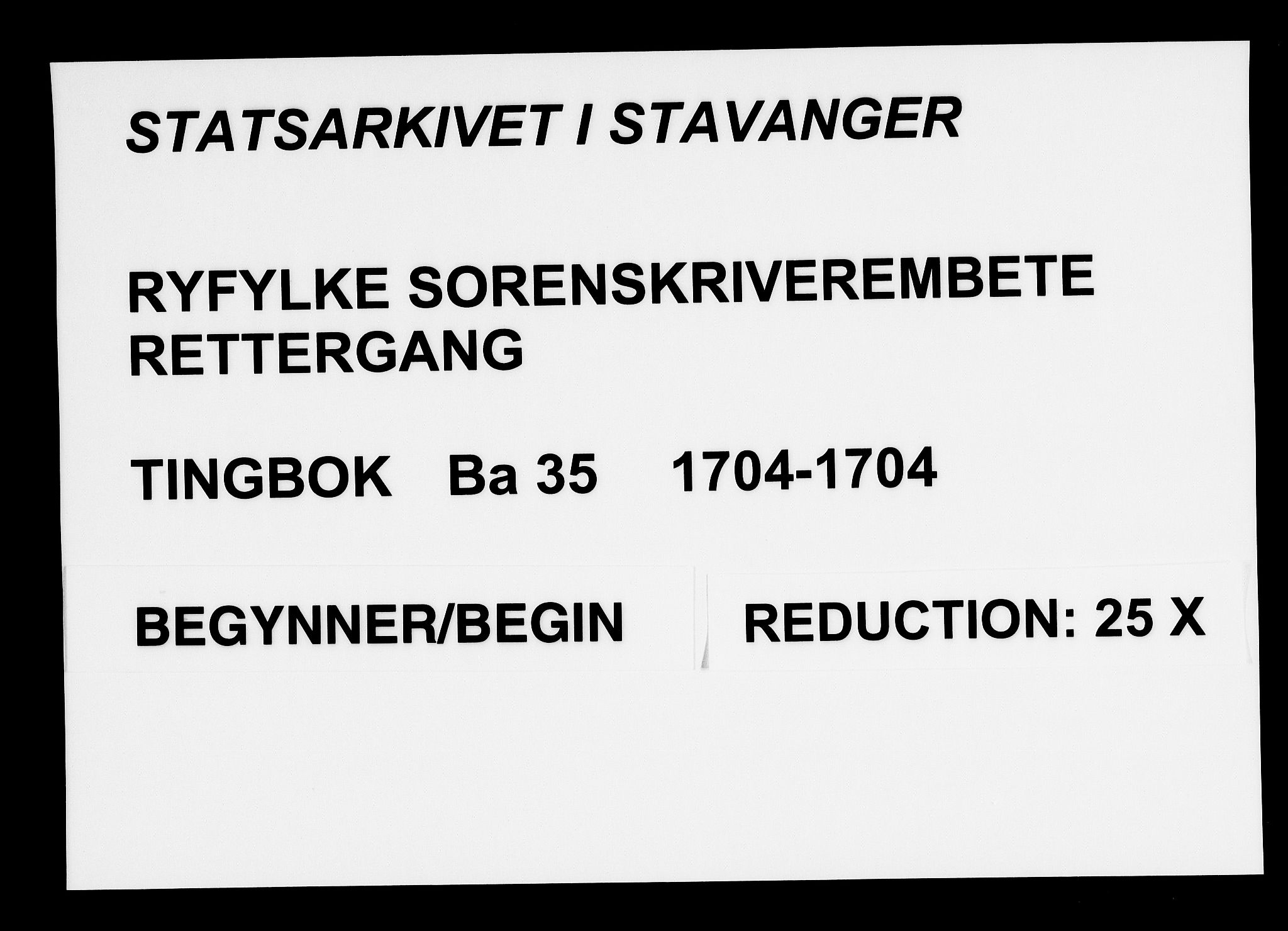 Ryfylke tingrett, SAST/A-100055/001/I/IB/IBBa/L0035: Tingbok, Karmsund og Hesby, 1704
