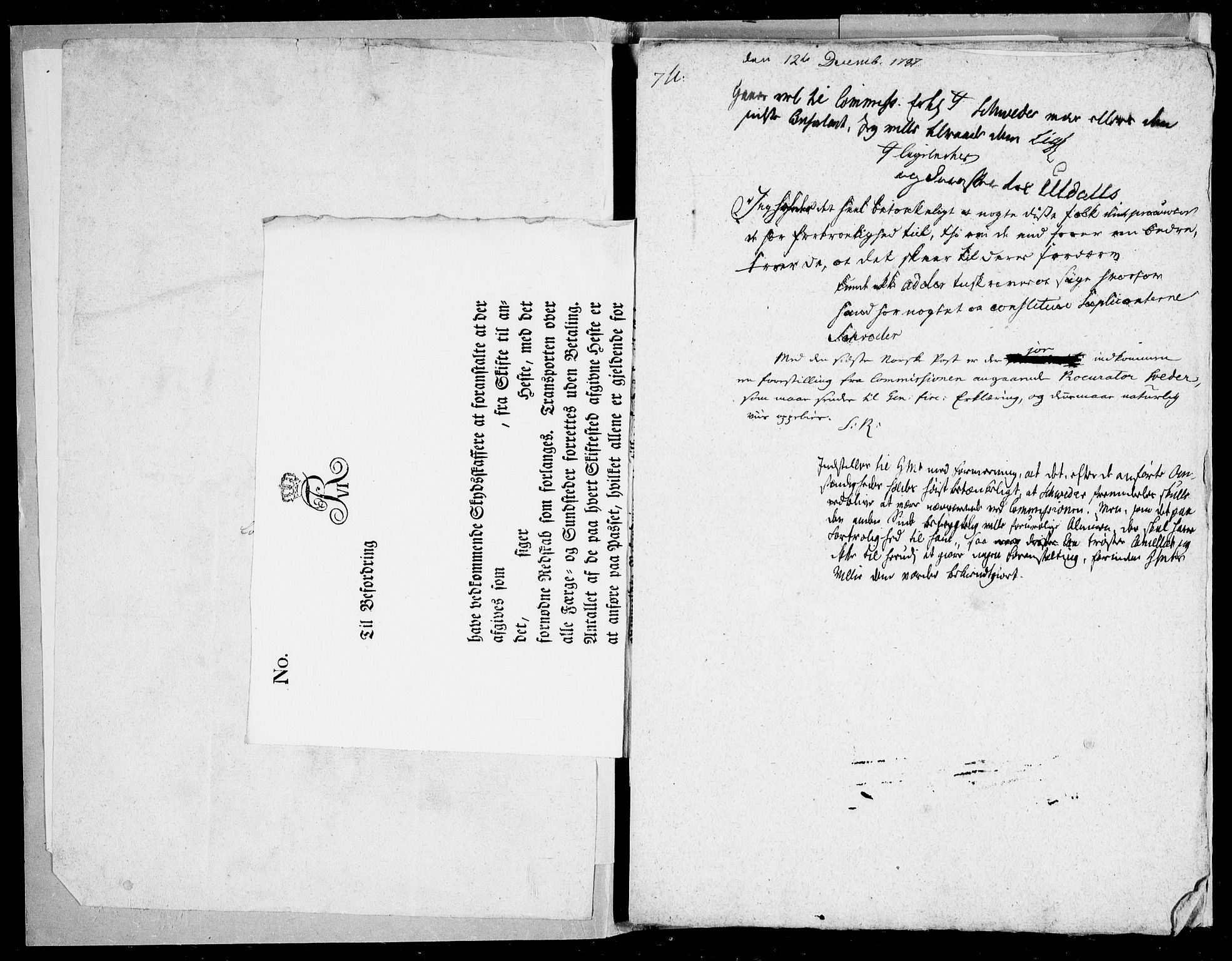 Danske Kanselli, Skapsaker, AV/RA-EA-4061/F/L0098: Skap 16, pakke 7 IV, 1787-1788, s. 5